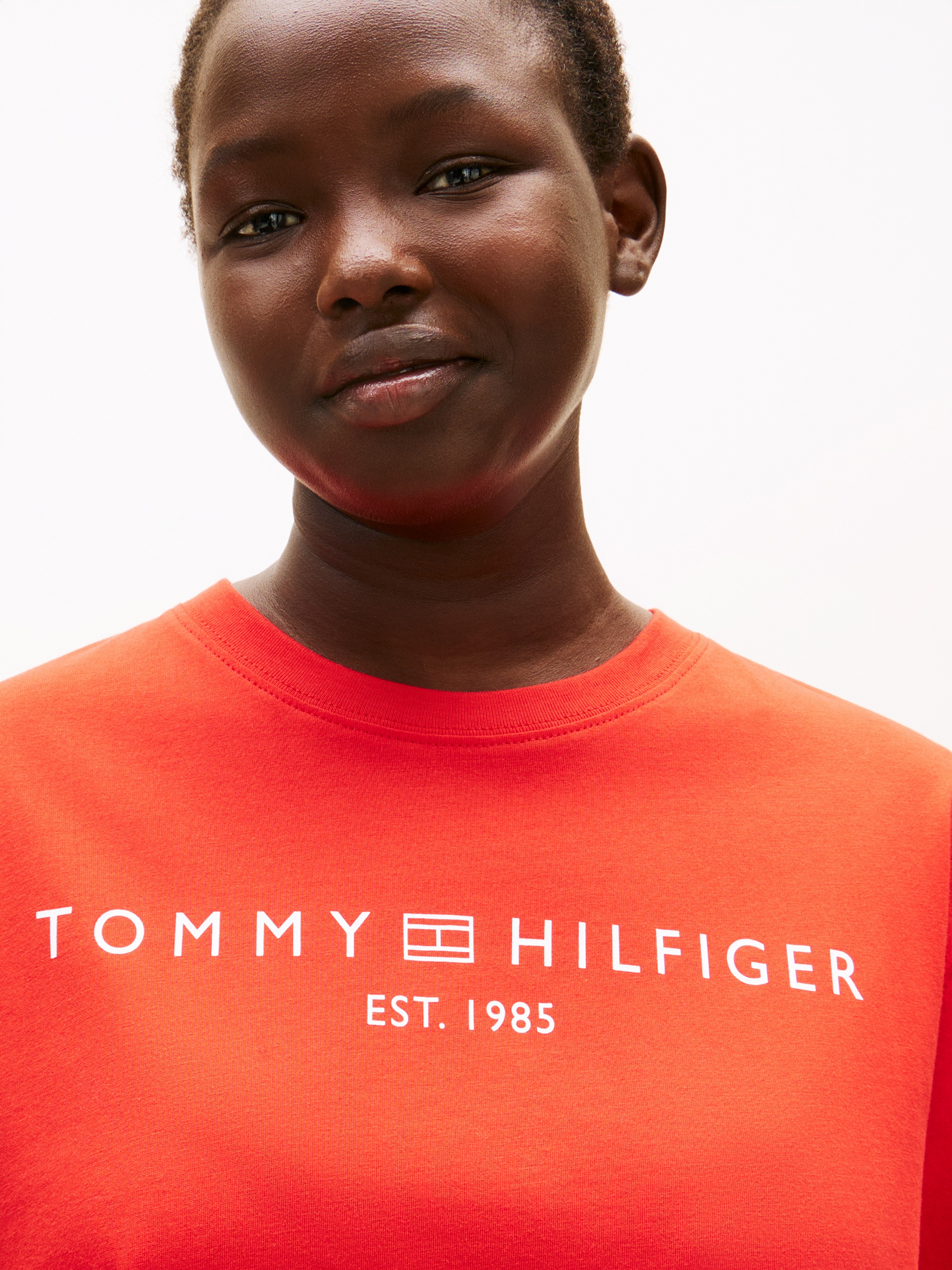 Tommy Hilfiger Curve T-Shirt »CRV CORP LOGO TRAPEZE C-NK TEE« in großen Größen