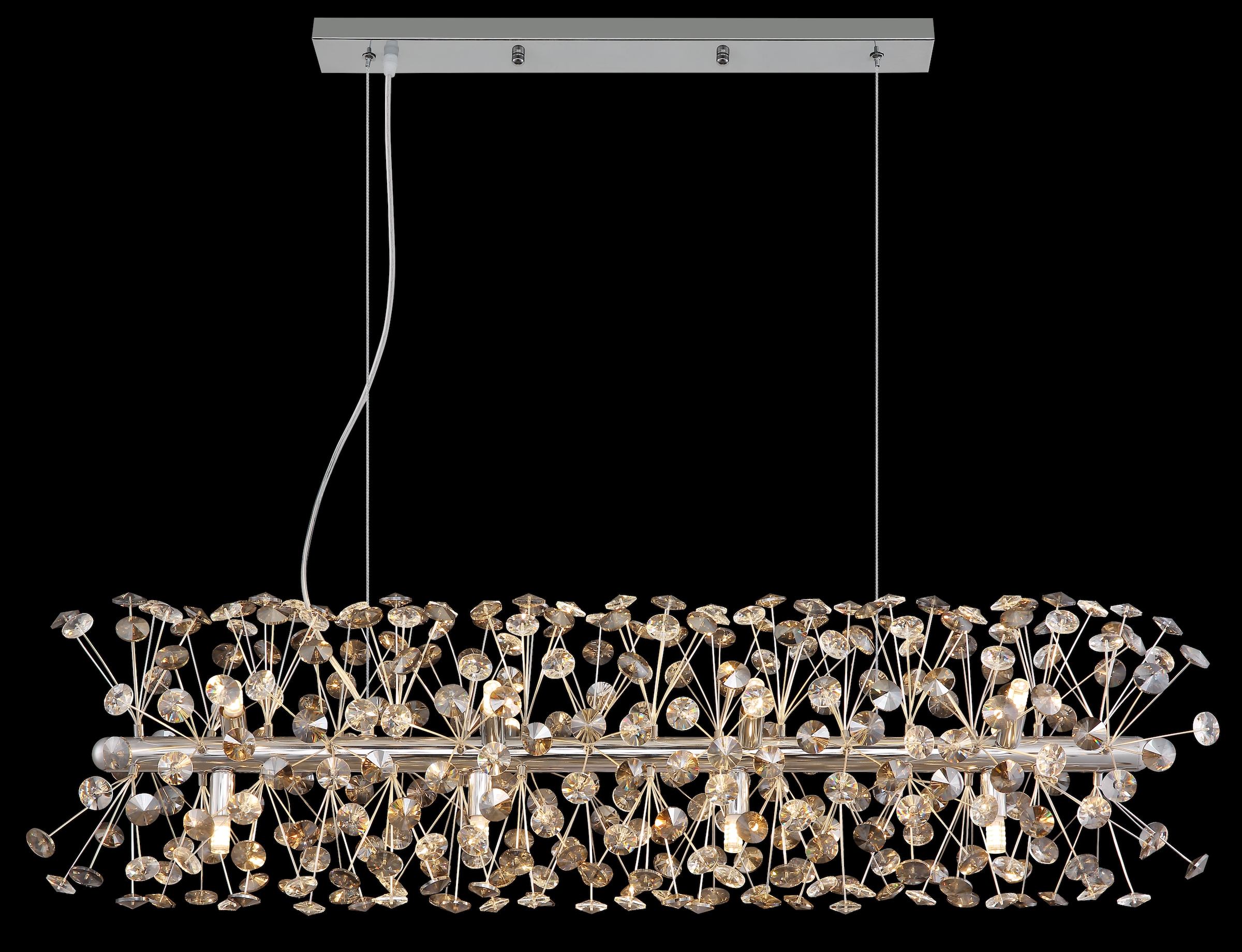 GLOBO LIGHTING Hängeleuchte »KATRINA« G9 1 Stk. Warmweiß Luster Hängelampe Esszimmer Esstisch-Lampe elegant