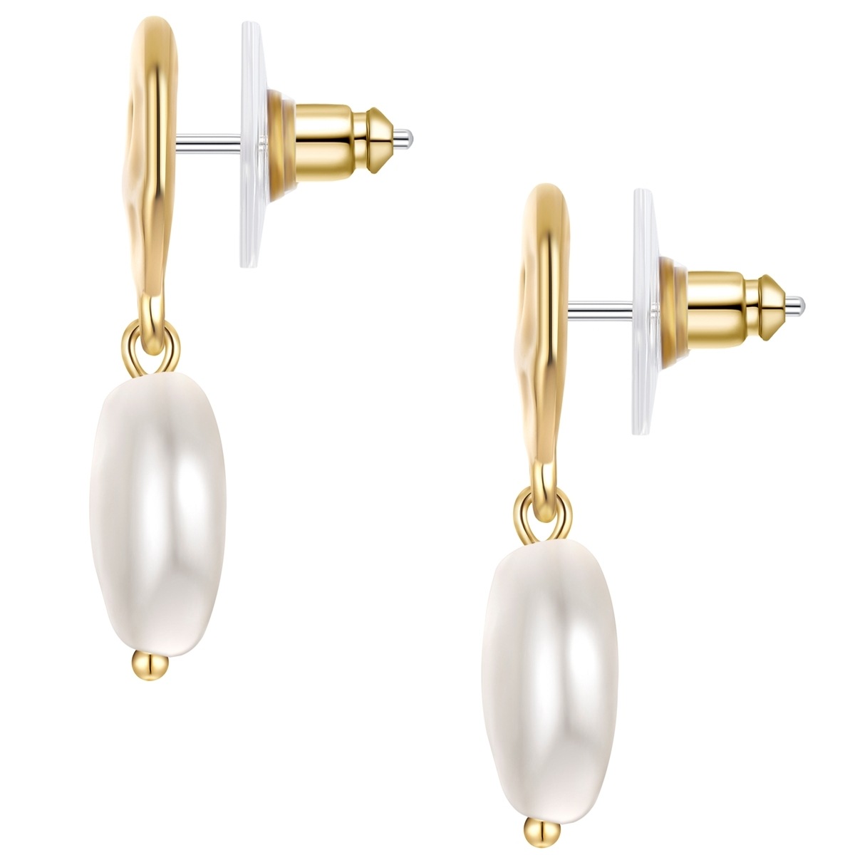 Yokoamii Paar Ohrhänger »Set: Y507« mit Perle (synth.)