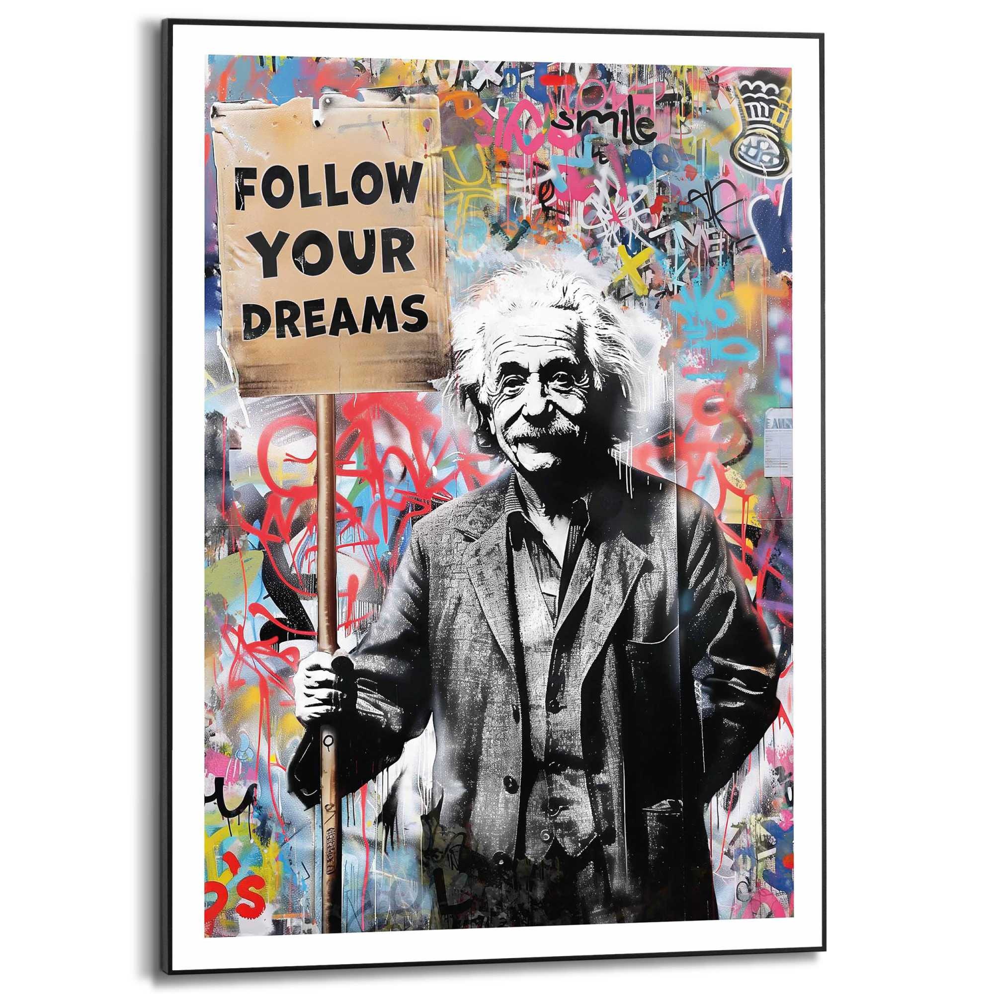 Reinders! Bild mit Rahmen »Love is the Answer« 1 Stk. tlg. Home Office - Graffiti - Liebe - Mehrfarbig - MDF StreetArt - 50x70 cm