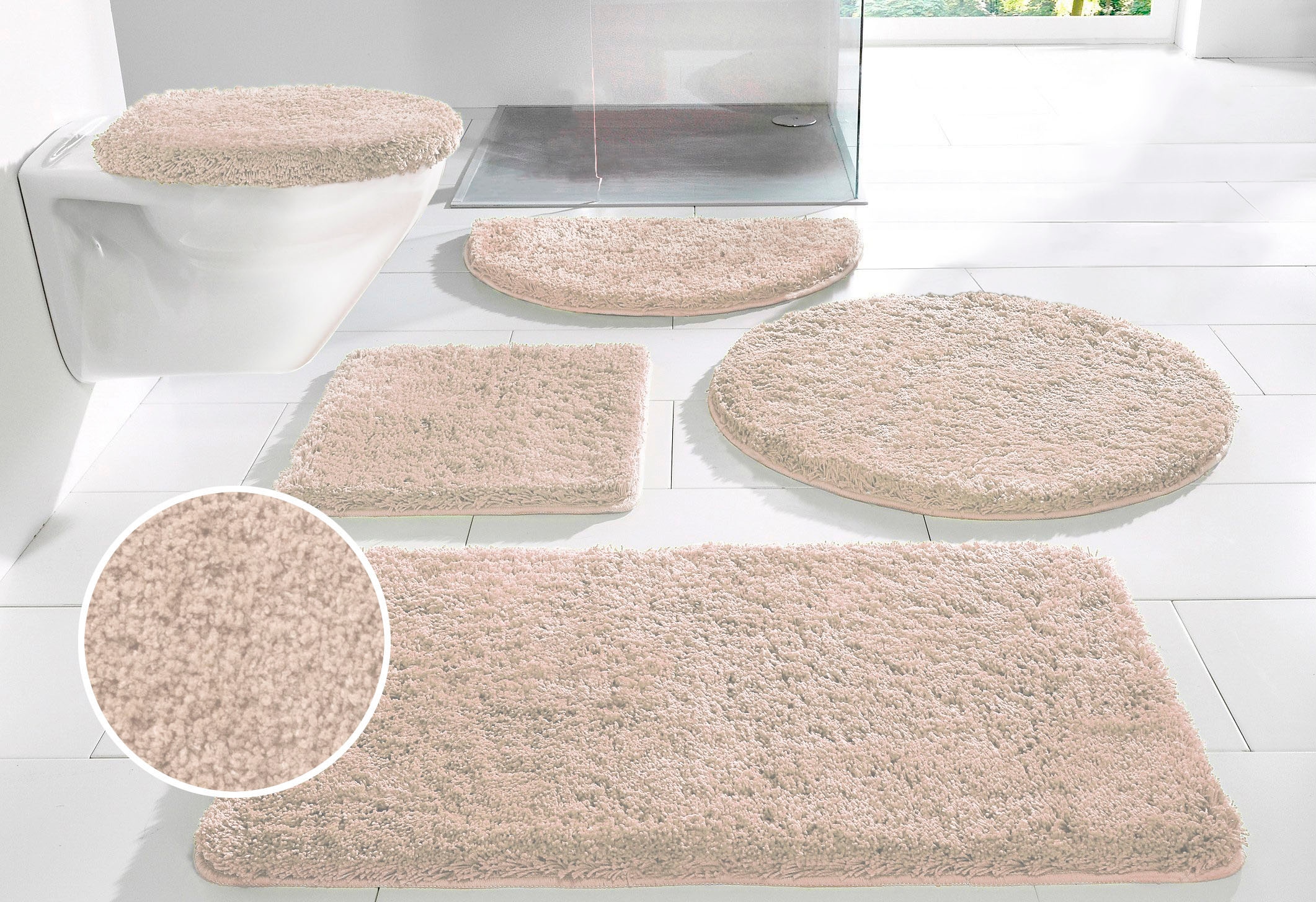 OTTO home Badematte "Sanremo, Badvorleger, Badezimmer Teppich, sehr weich" günstig online kaufen