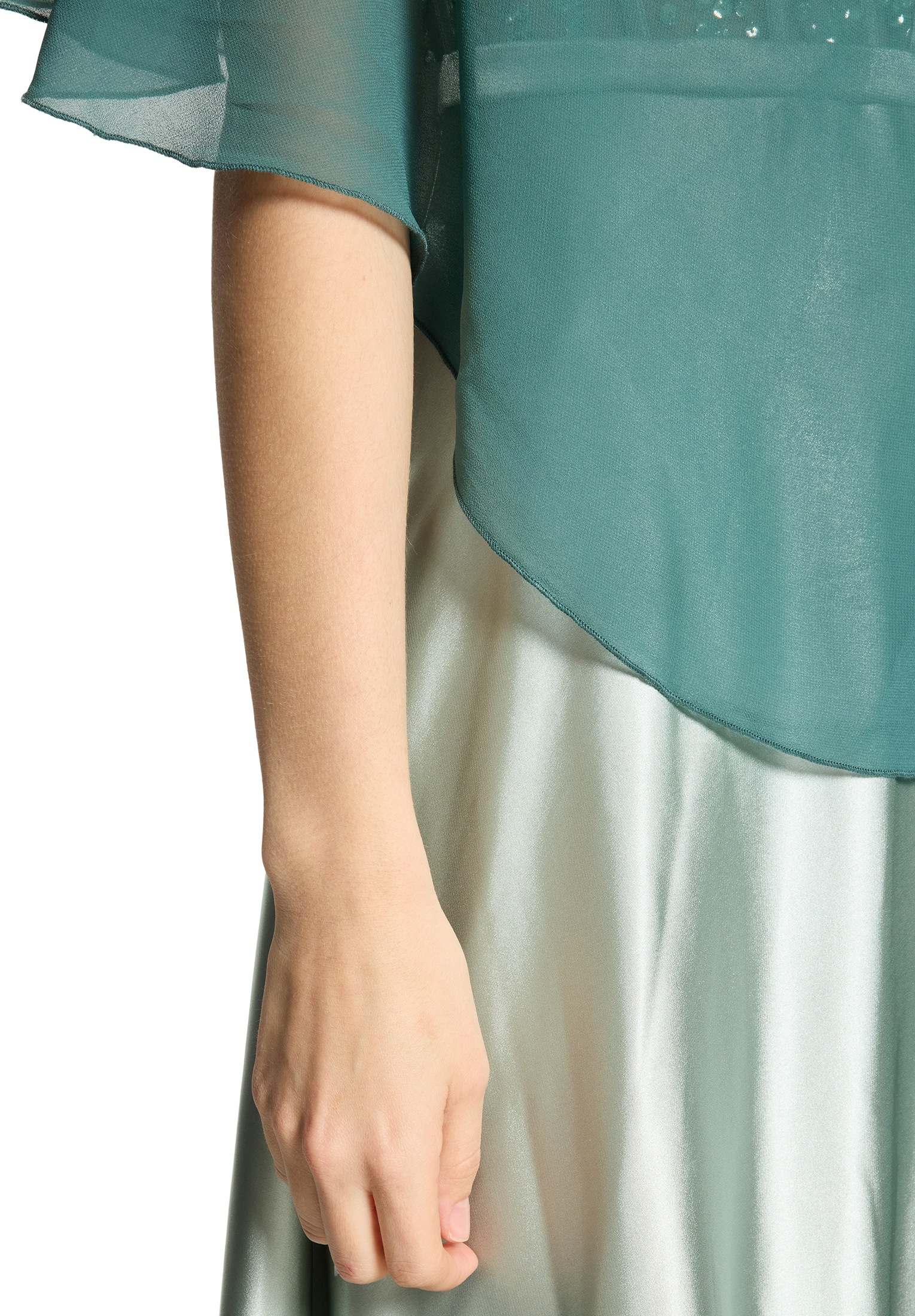 Vera Mont Multifunktionstuch »Damen mit Volant« Nahtführung