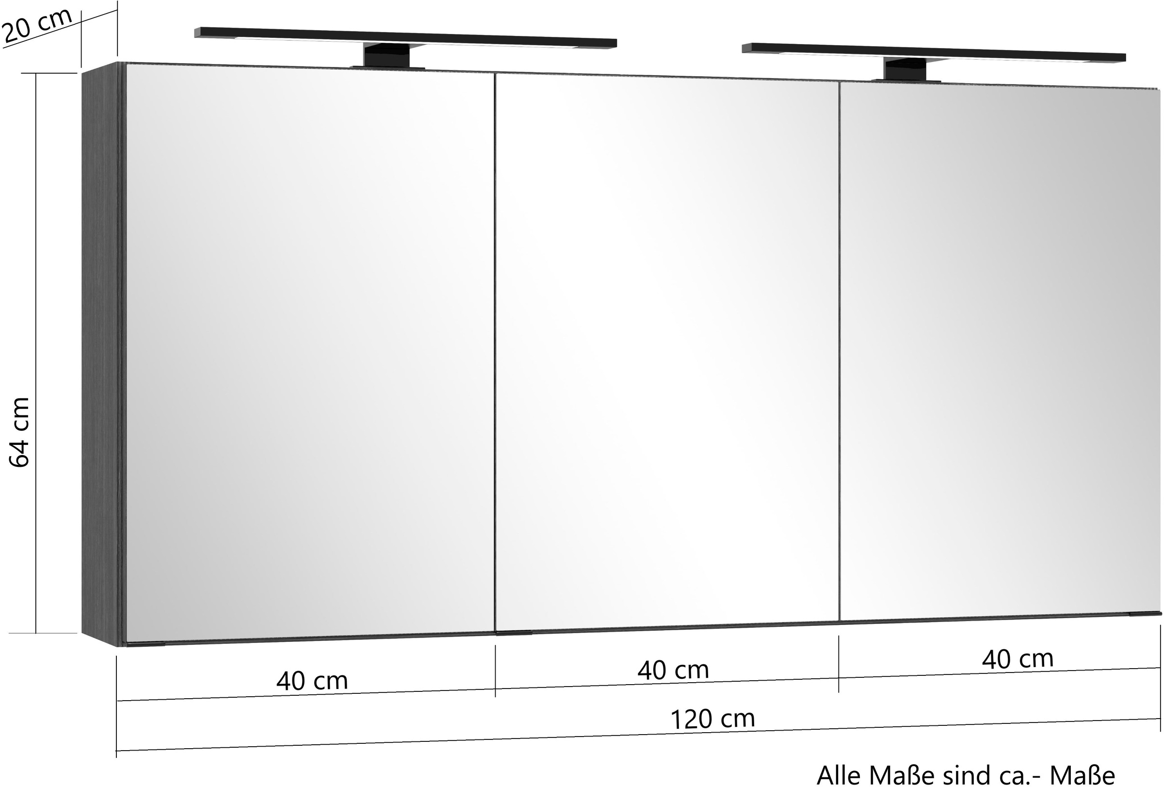 welltime Badmöbel-Set »Welltime, York Waschtisch-Set 120 cm, weißes oder schwarzes Becken«