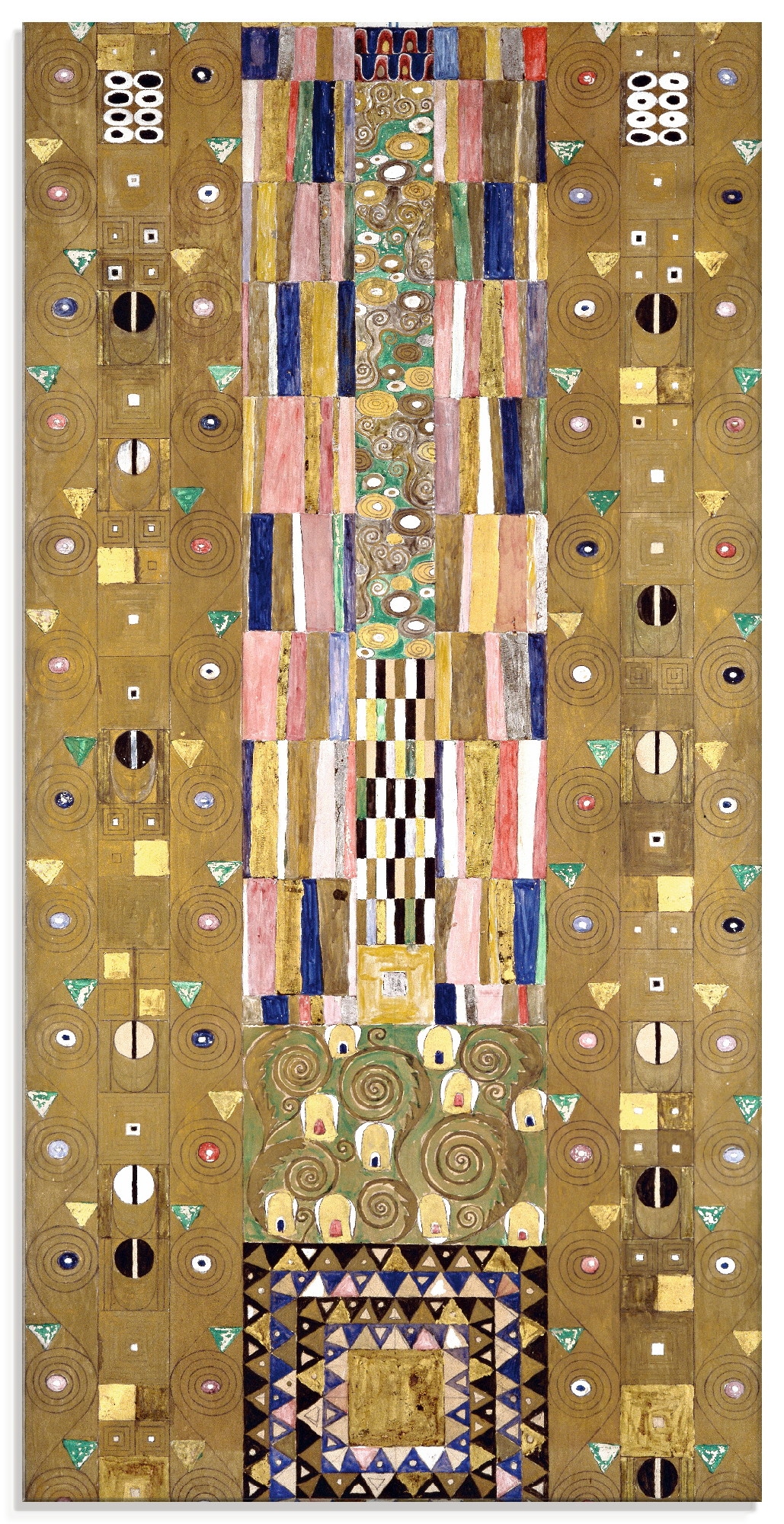 Artland Glasbild »Werkvorlage zum Stocletfries. Schmalwand«, Muster, (1 St.), in verschiedenen Größen
