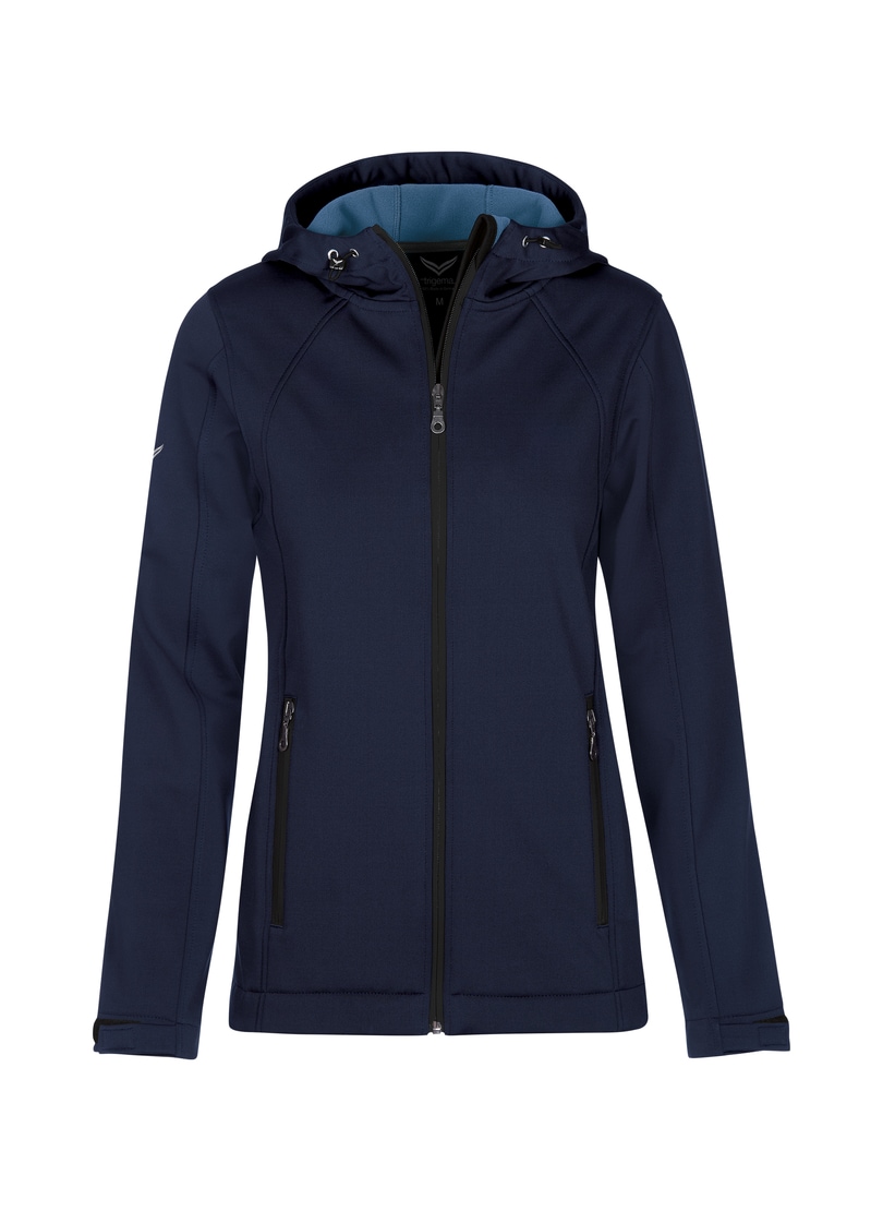 Trigema Softshelljacke »TRIGEMA Taillierte Softshell–Kapuzenjacke« 1 Stk. tlg.