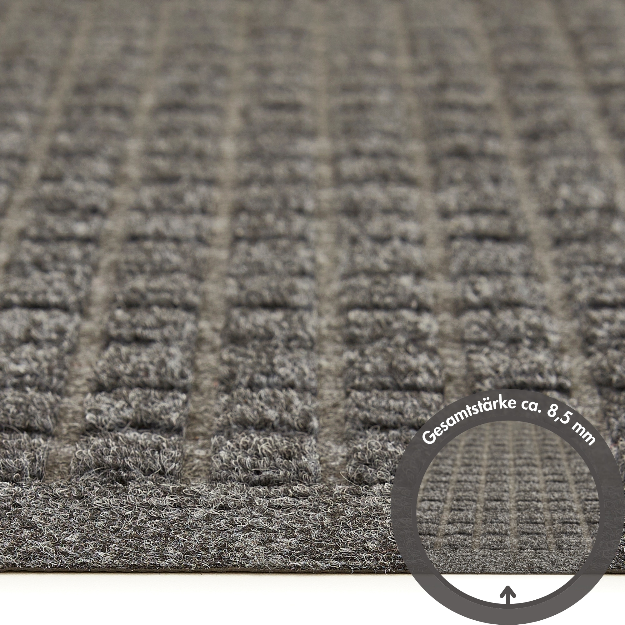 Andiamo Fußmatte »Kenora« rechteckig 8,5 mm Höhe Schmutzfangmatte, robust, waschbar, Türmatte, rutschhemmend