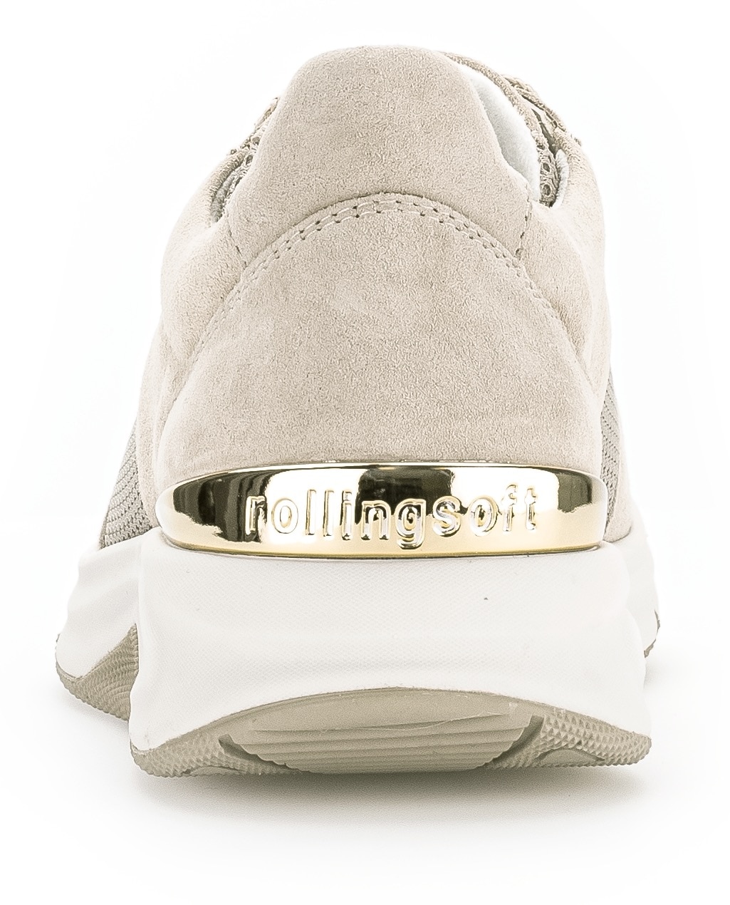 Gabor Rollingsoft Keilsneaker, Freizeitschuh, Halbschuh, Schnürschuh, Logoschriftzug an der Ferse