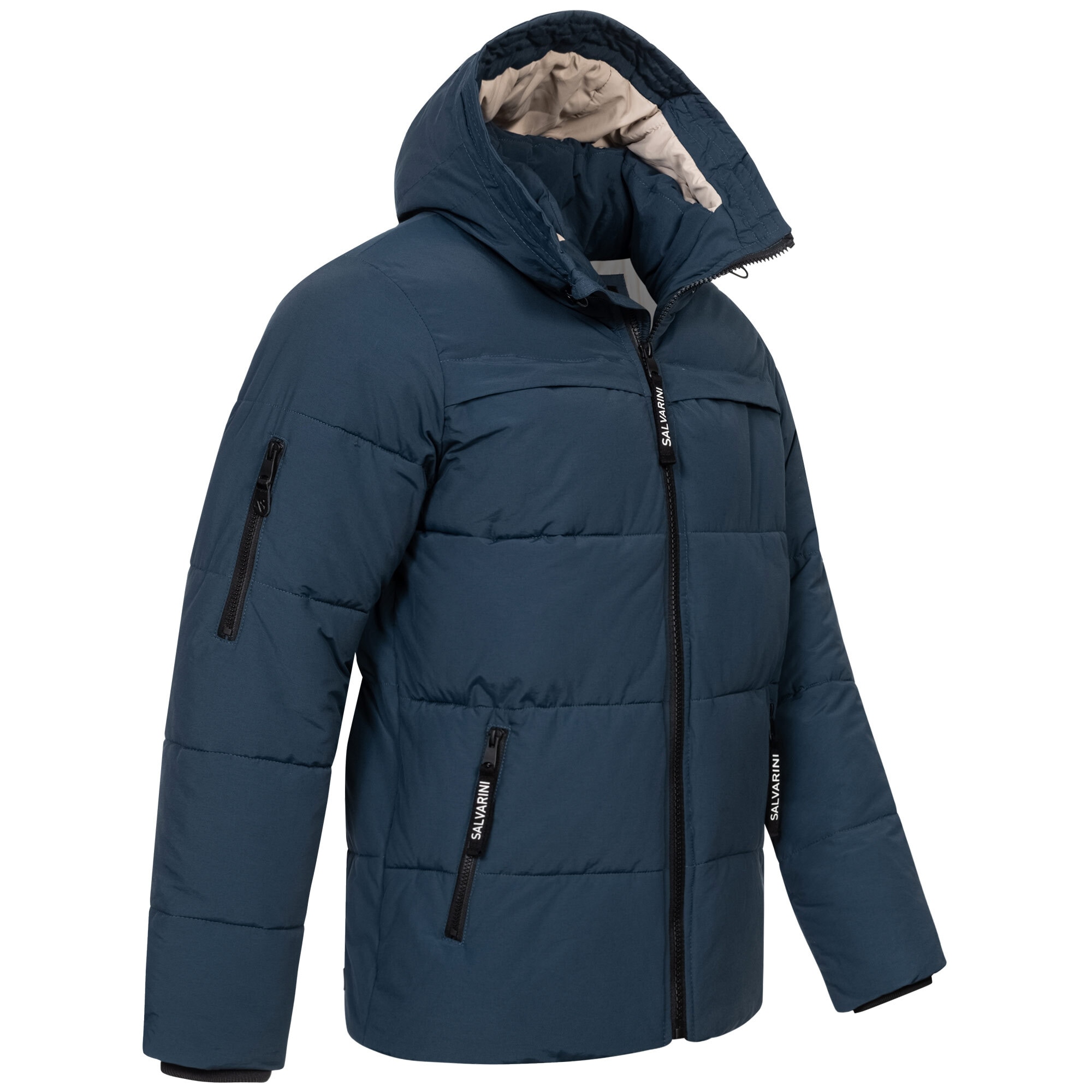 Alessandro Salvarini Winterjacke »ASDiego«, mit extra hohem Kragen und vielen Taschen