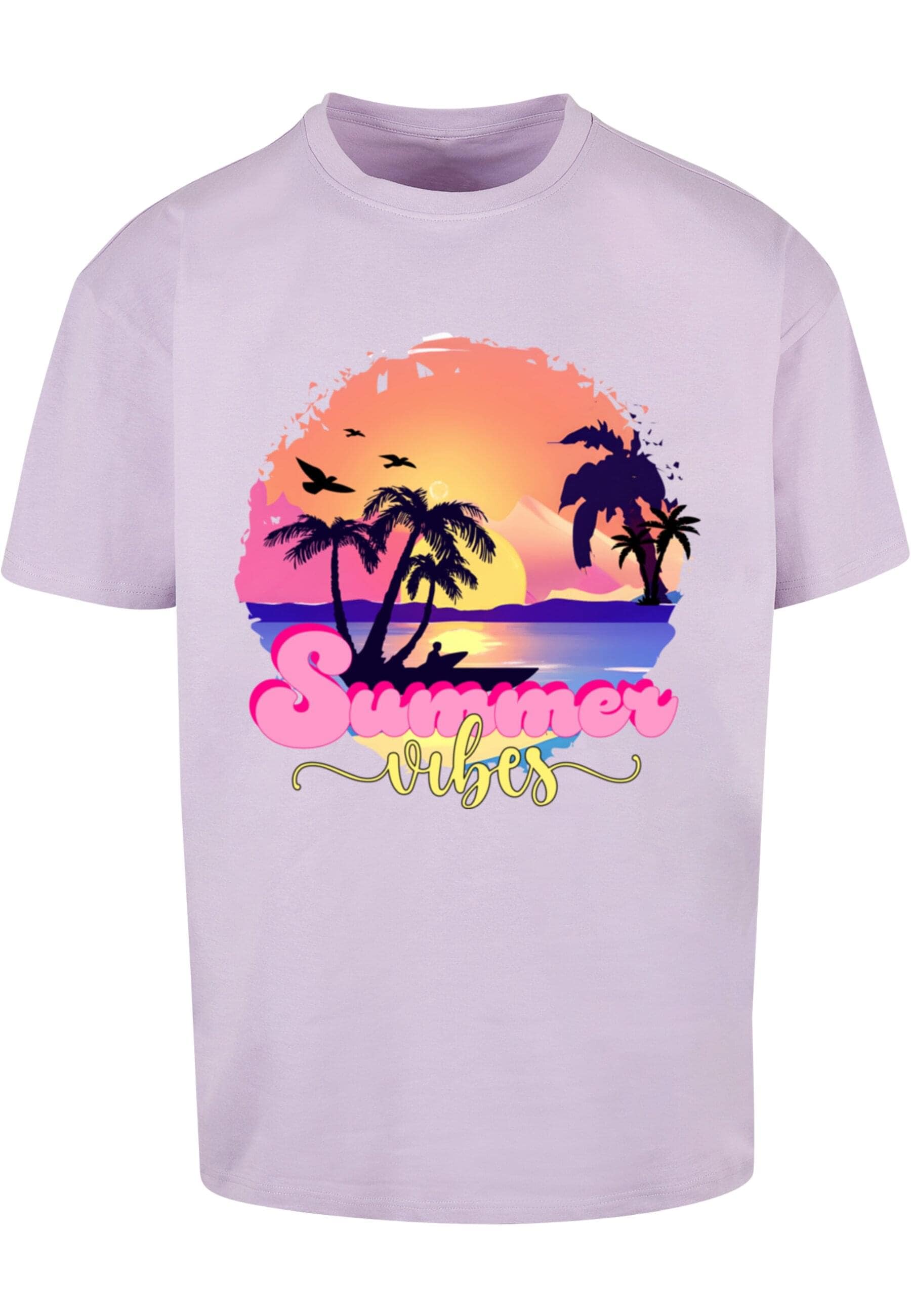 T-Shirt »Merchcode Herren Summer Vibes Sunset Heavy Oversized Tee«, (1 tlg.)