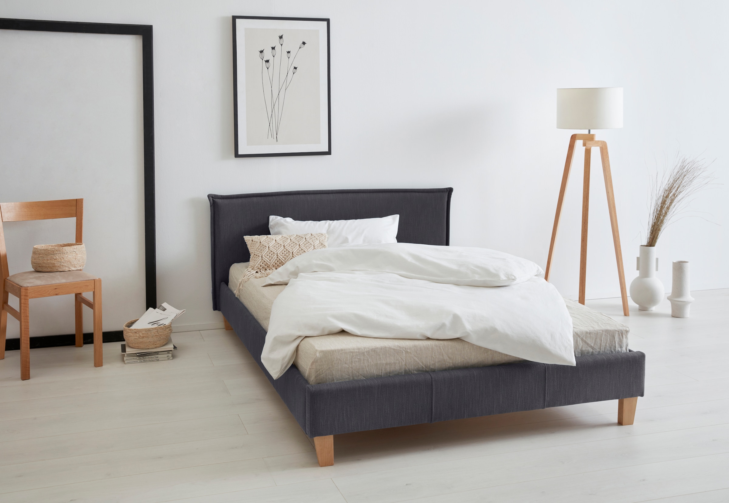 OTTO products Polsterbett "Heddi", in 5 Breiten: von 90cm-200cm, Biese am K günstig online kaufen