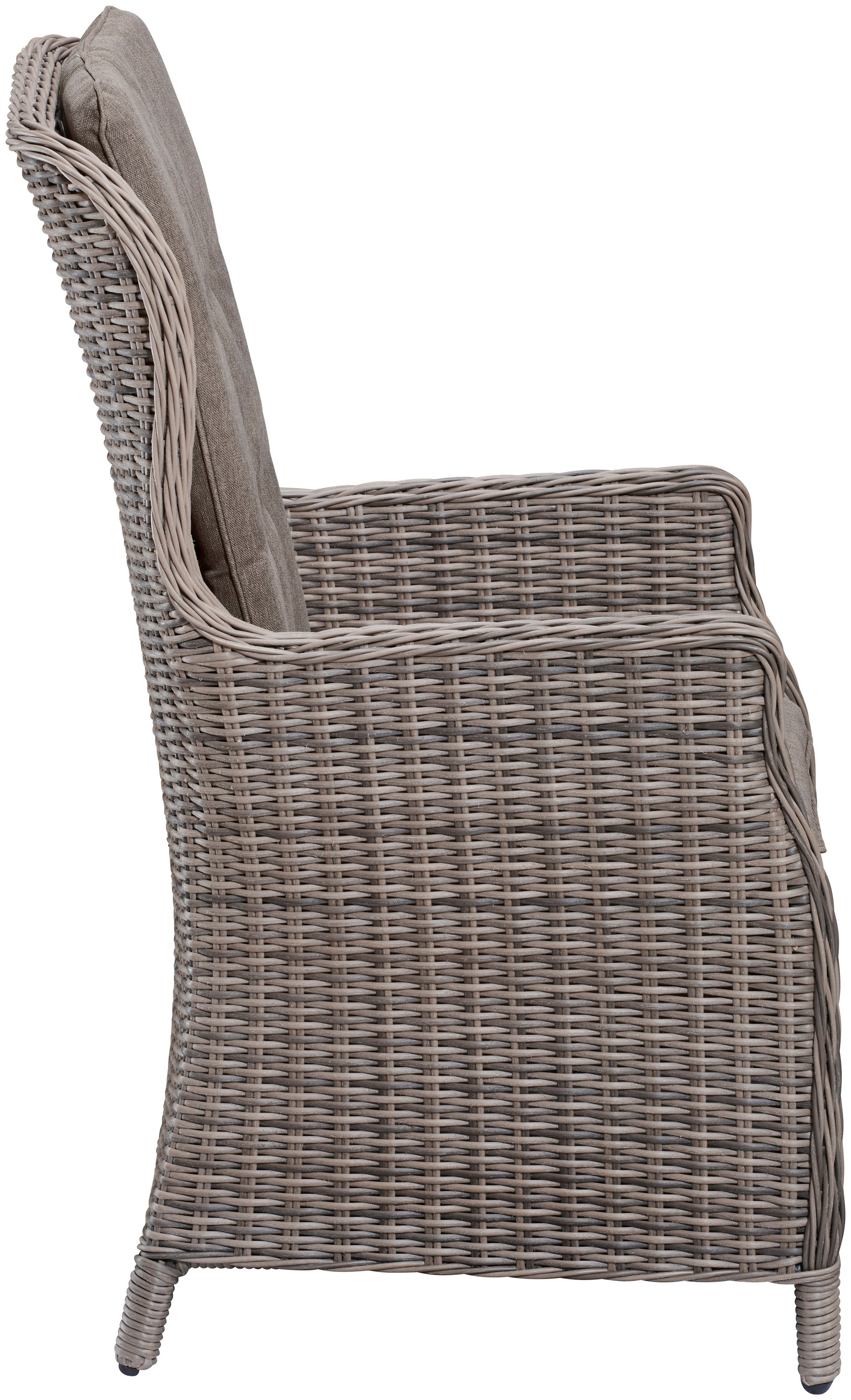 Gartenstuhl MERXX "Riviera", beige (natur), B:59cm H:106cm T:70cm, Rattan, Stühle, Gartenstuhl, 2er Set, Polyrattan, Stahl 2