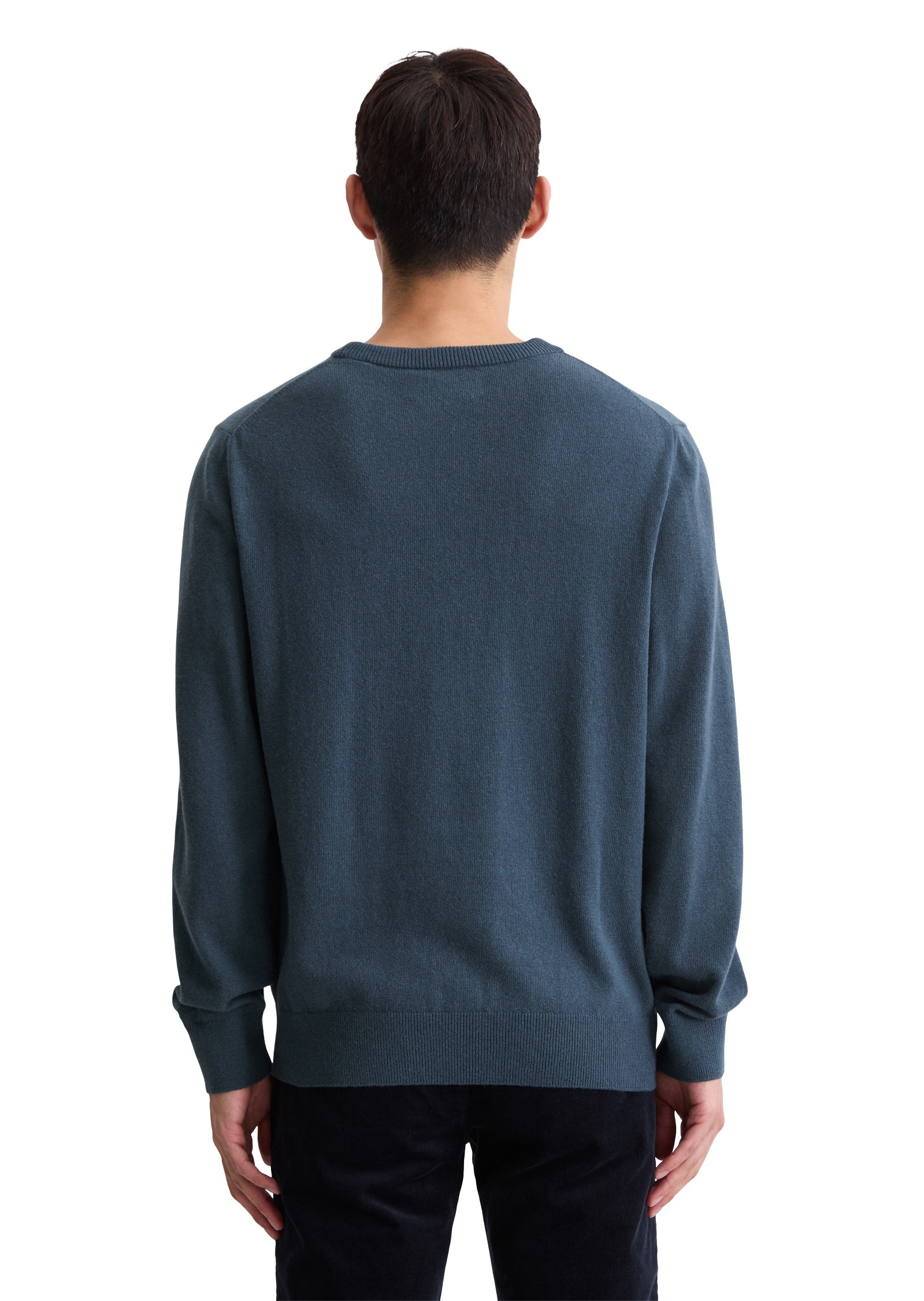 Thumbnail - Marc OPolo Rundhalspullover "aus softem Bio-Bauwoll-Schurwoll-Mix"