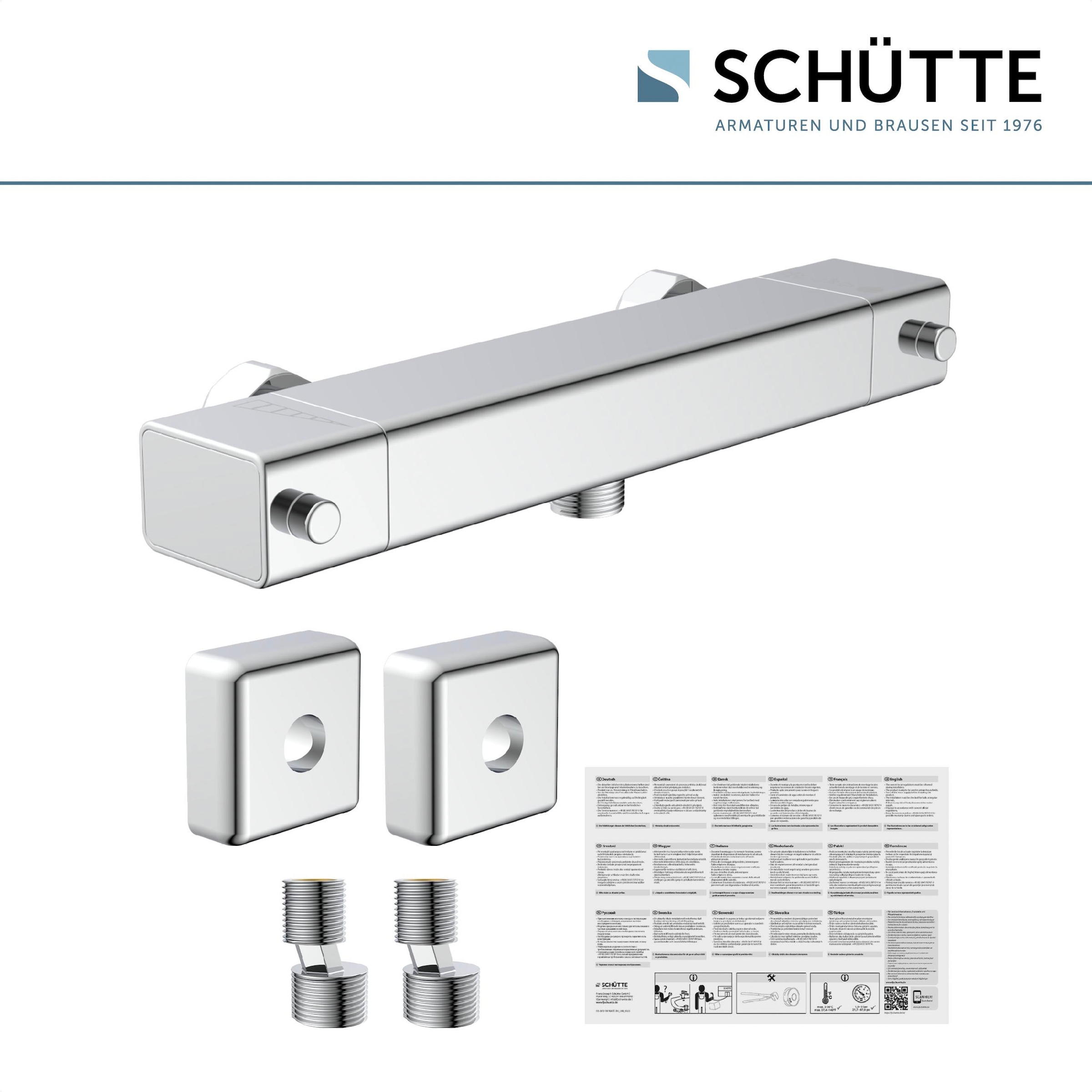 Schütte Duscharmatur »Signo«, mit Thermostat, Mischbatterie Dusche, Duschthermostat in Chrom