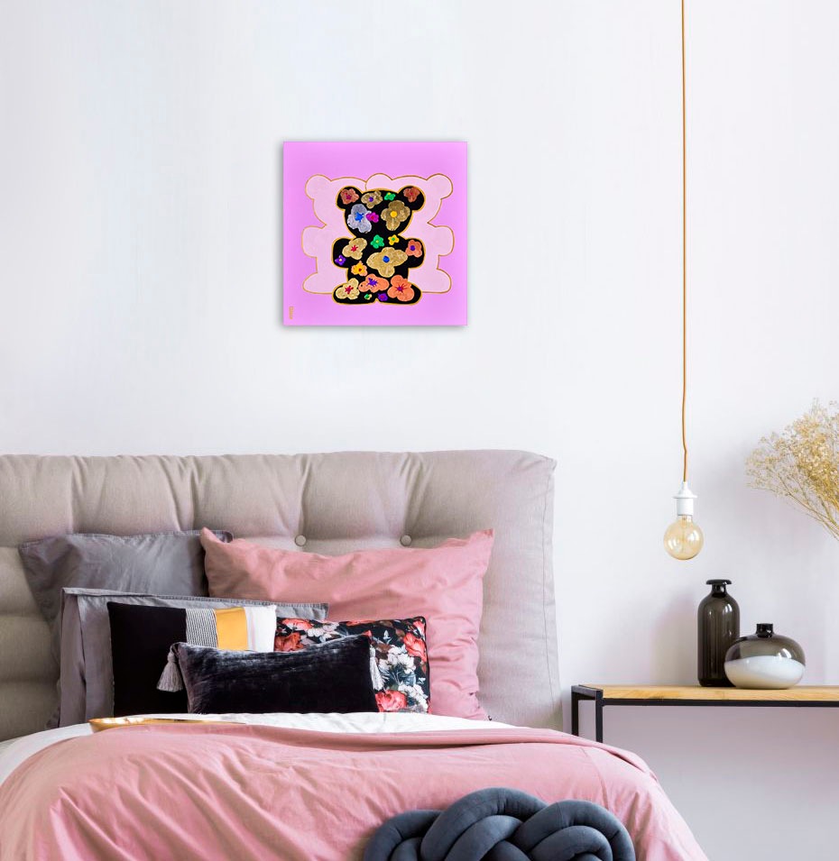 queence Leinwandbild »Bears VII« Bär | Bären | Kunst 1 Stk. tlg. Premium-Leinwandstoff, Handarbeit aus Deutschland