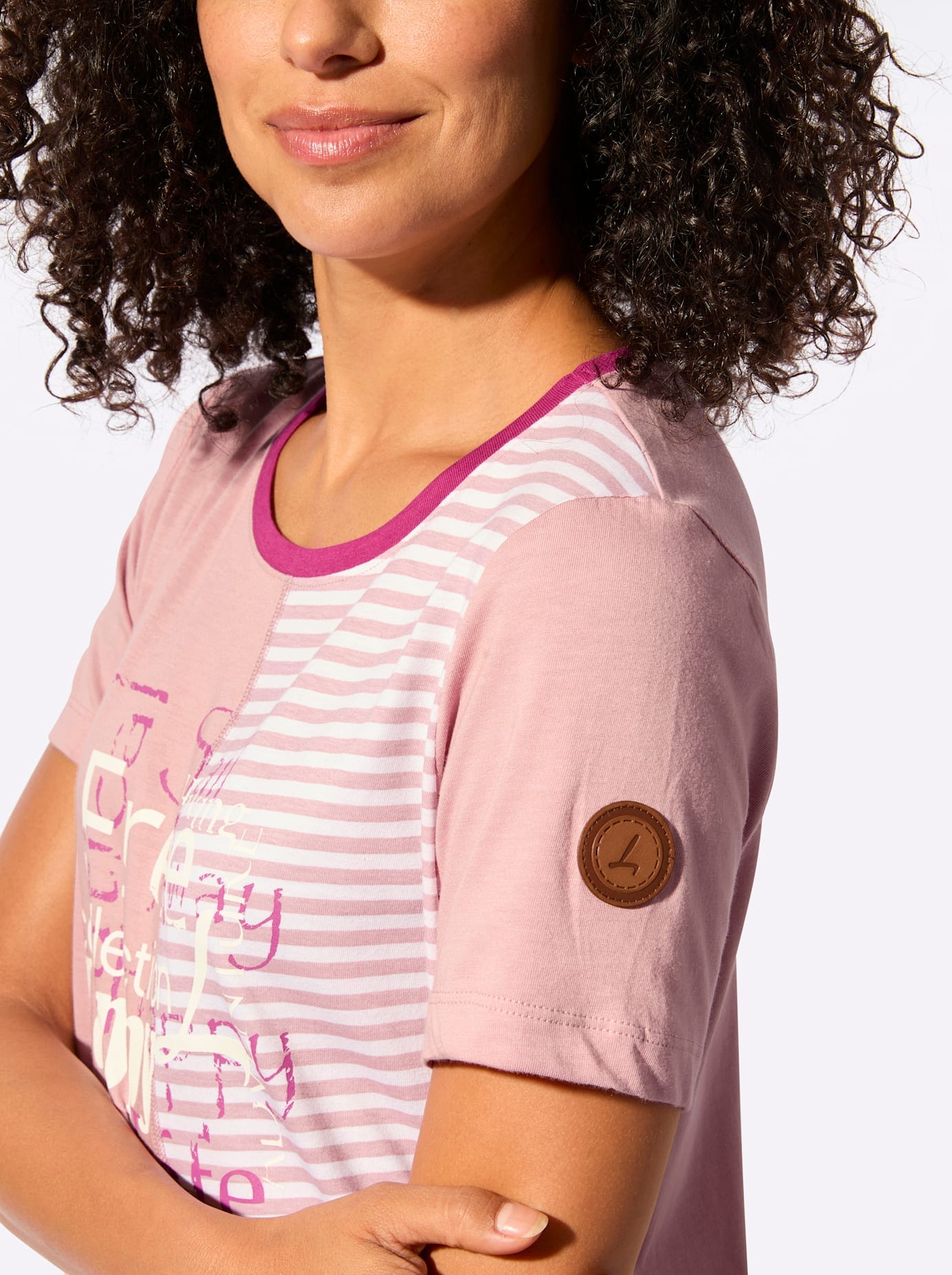 Casual Looks Rundhalsshirt »Rundhals-Shirt« 1 tlg. tlg.