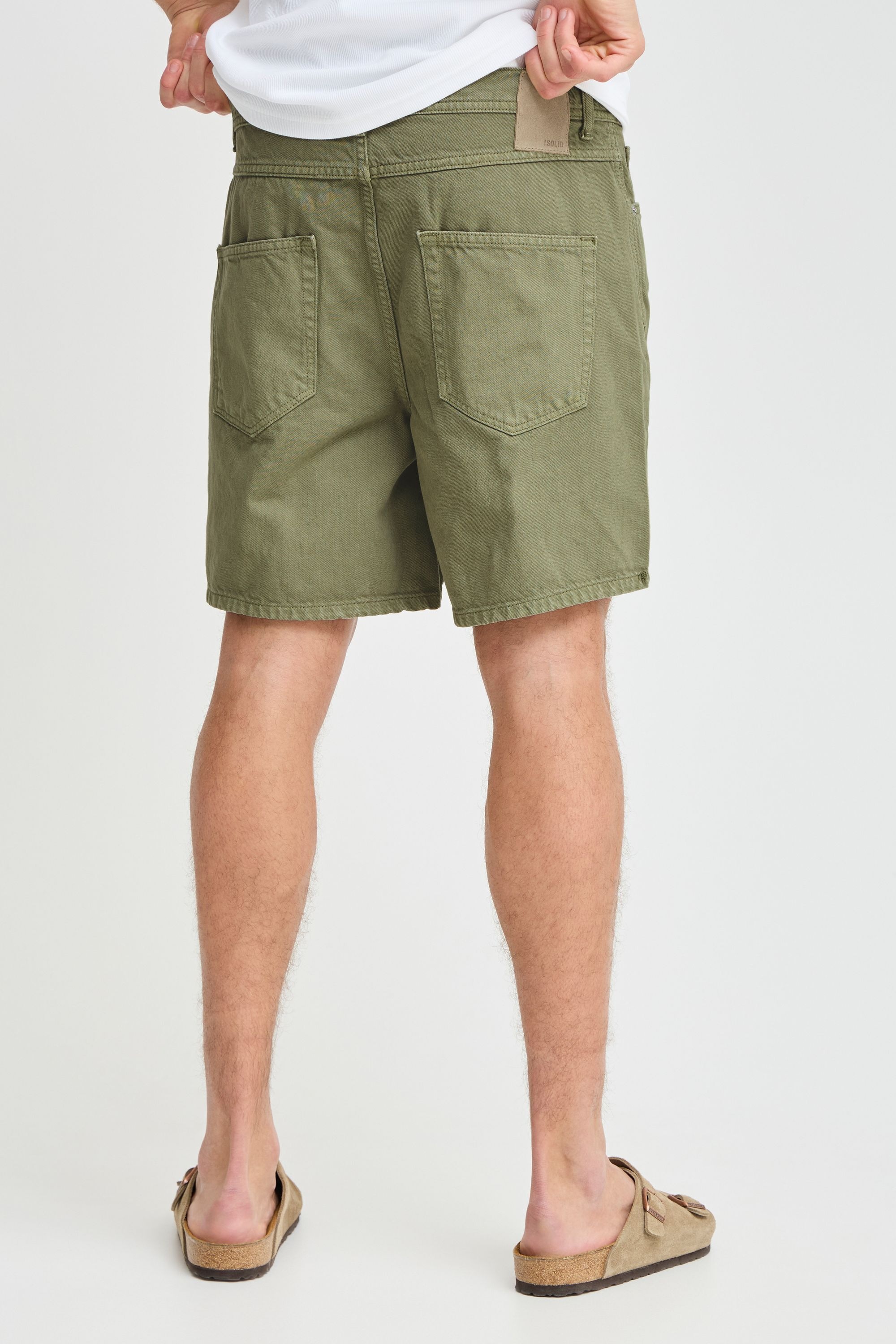 !solid Jeansshorts SOLID "Shorts SDRYAN COLOUR SHO", Herren, Gr. XL, N-Gr, braun (vetiver), Obermaterial: 100% Baumwolle CO., Jeans Jeansshorts 3