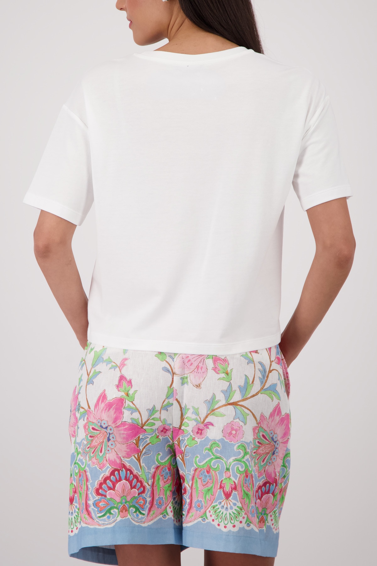 Monari Rundhalsshirt »Shirt Schrift« mit Buchstabenprint