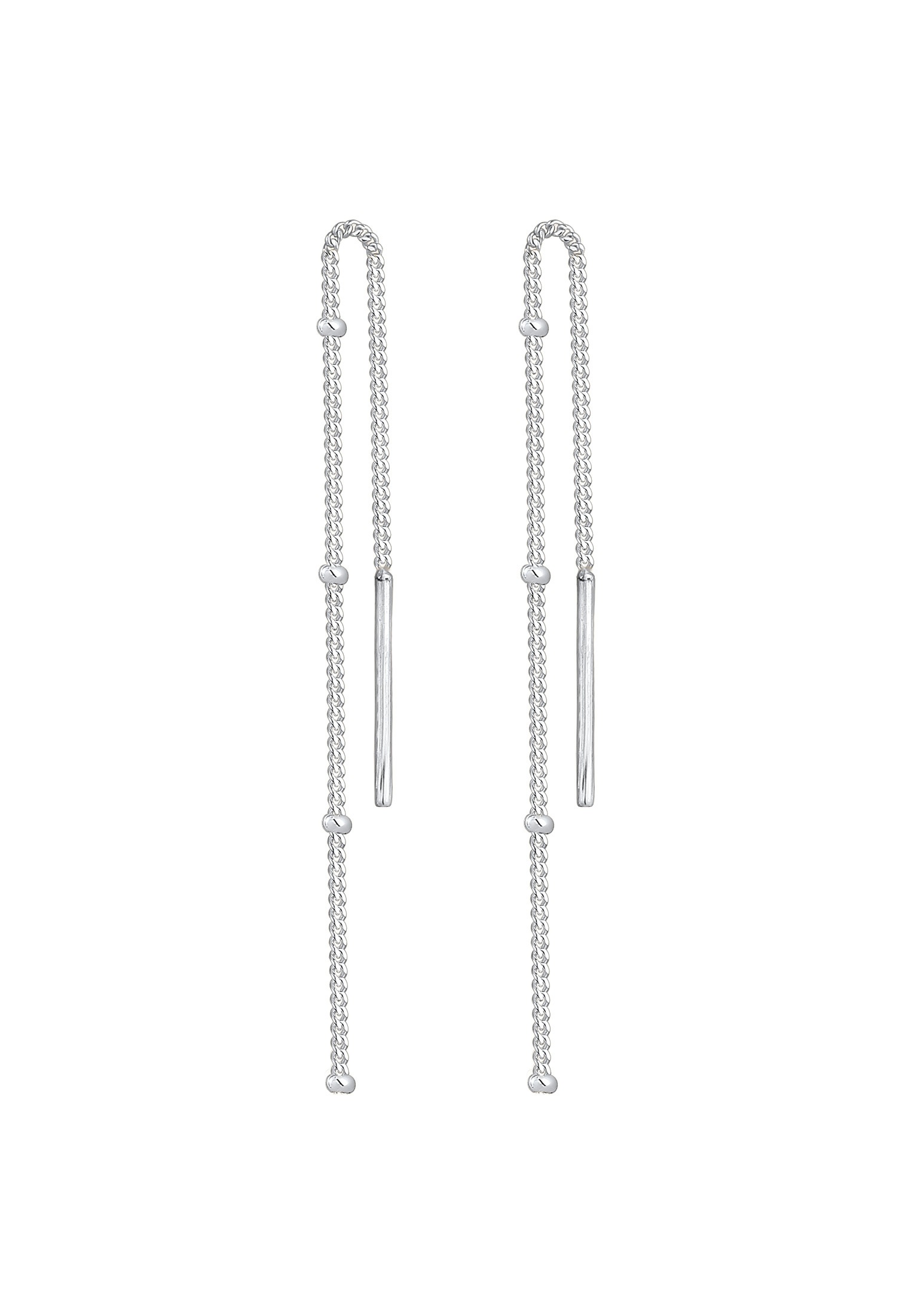 Elli Paar Ohrhänger »Hänger Durchzieher Kugel Minimal Basic 925 Silber«