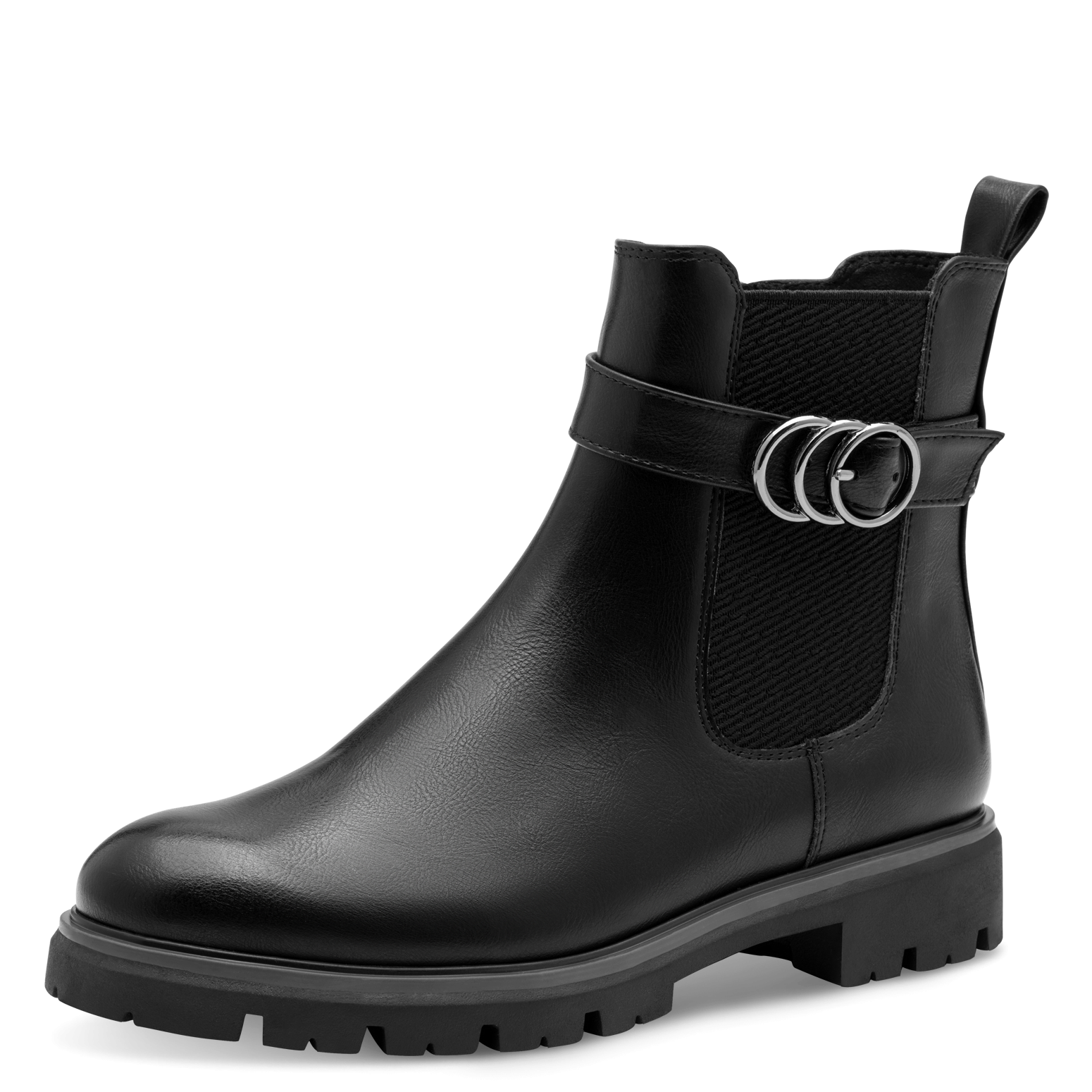 MARCO TOZZI Chelseaboots, Blockabsatz, Stiefelette mit hübscher Zierschnall günstig online kaufen