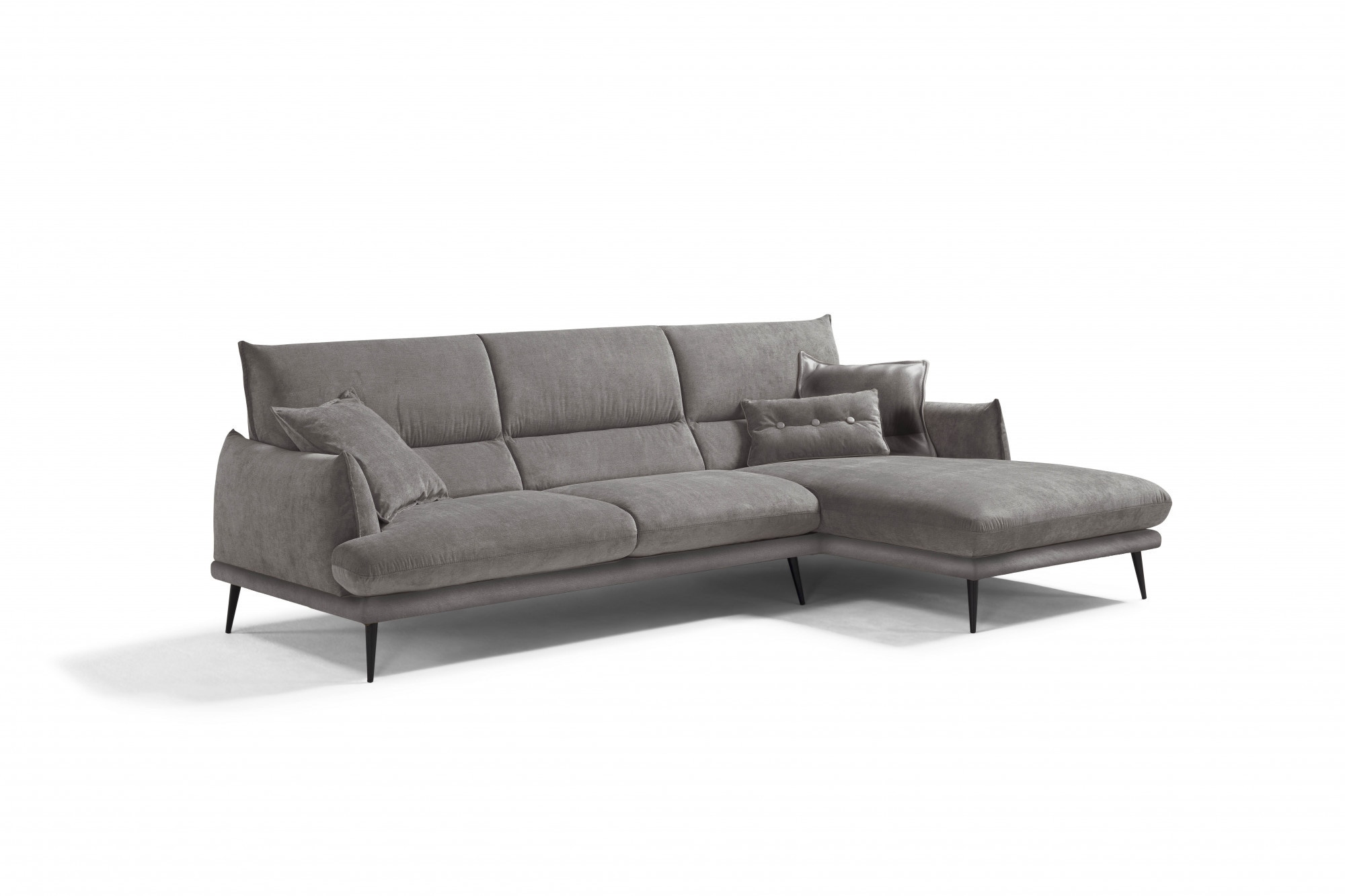 Egoitaliano Ecksofa "FUNNY, hochwertiges & aktuelles Design, bequeme Rückenlehne, L-Form" hochwertiger Sitzkomfort, L-Form