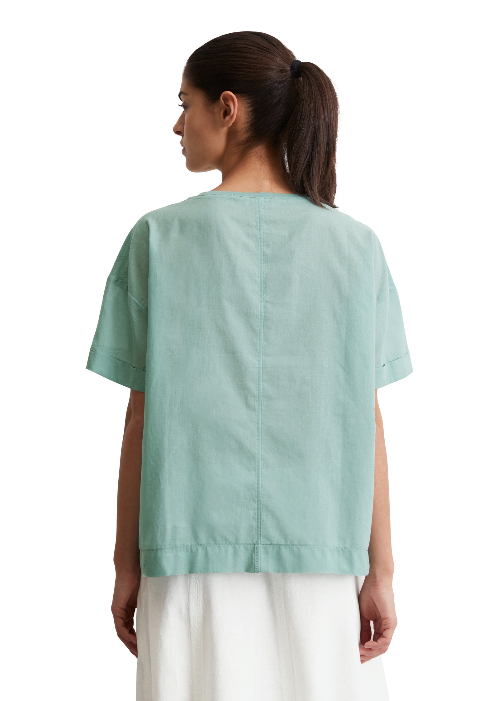 Marc O'Polo T-Shirt »aus Material-Mix«