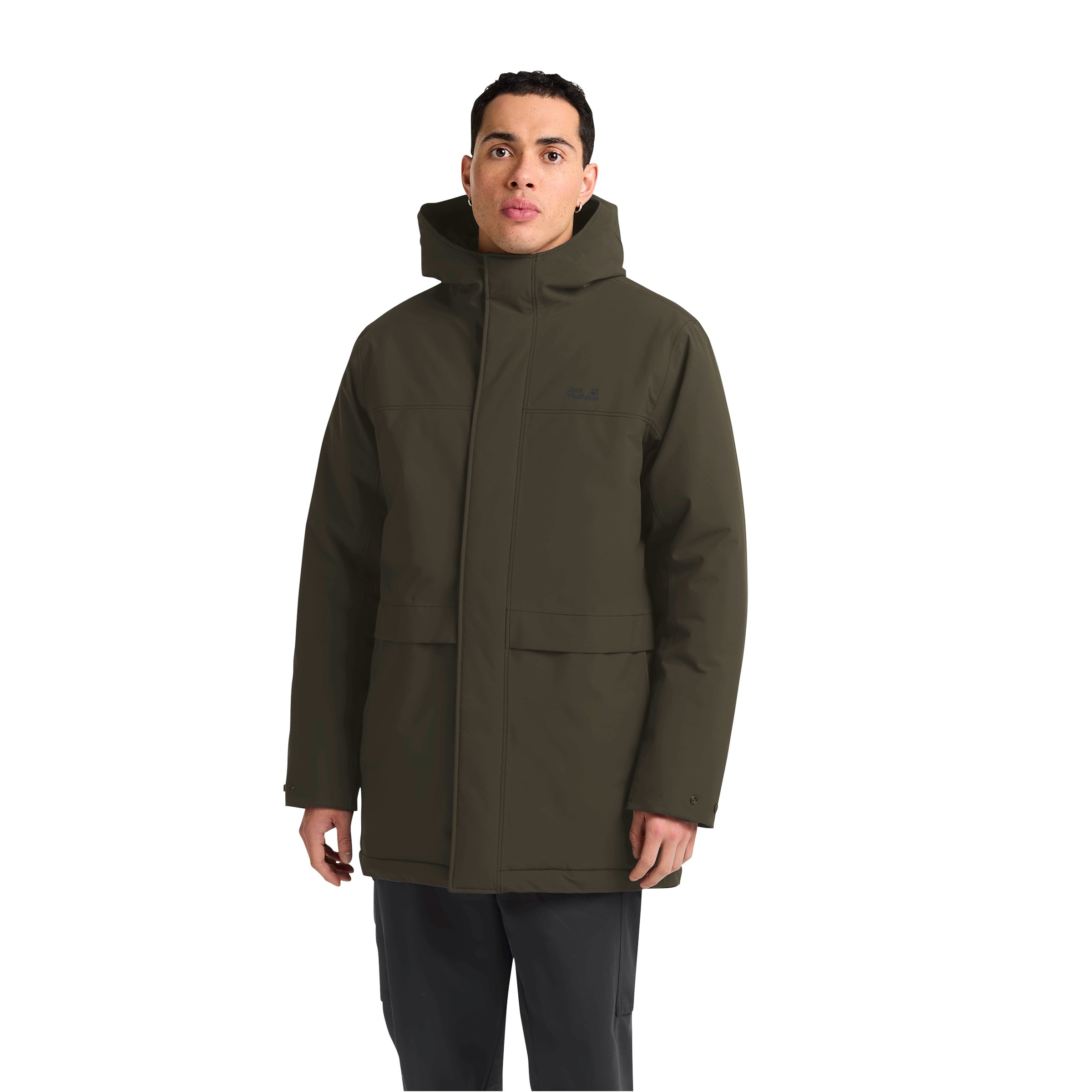 Jack Wolfskin Wintermantel "COLD CAMP COAT M" mit wasserdichtem TEXAPORE, winddicht, atmungsaktiv, aus Polyester