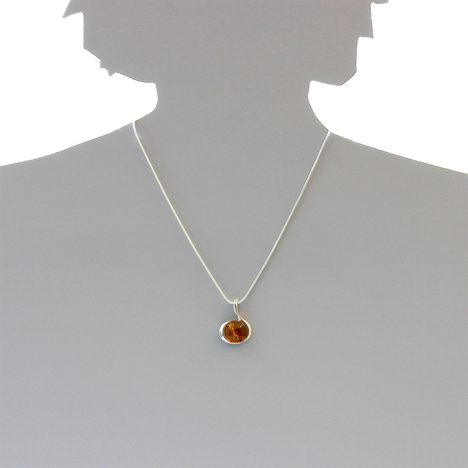 OSTSEE-SCHMUCK Kettenanhänger »- Leonie - Silber 925/000 - Bernstein«