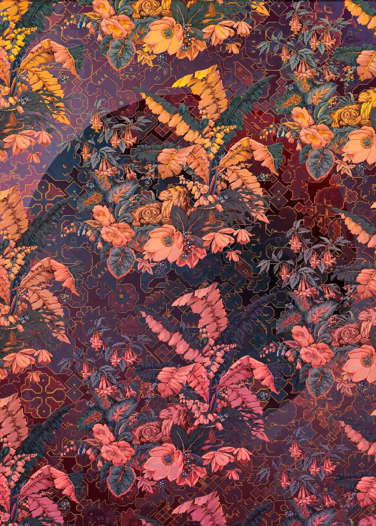 Komar Vliestapete "Orient Violet", 200x270 cm (Breite x Höhe)