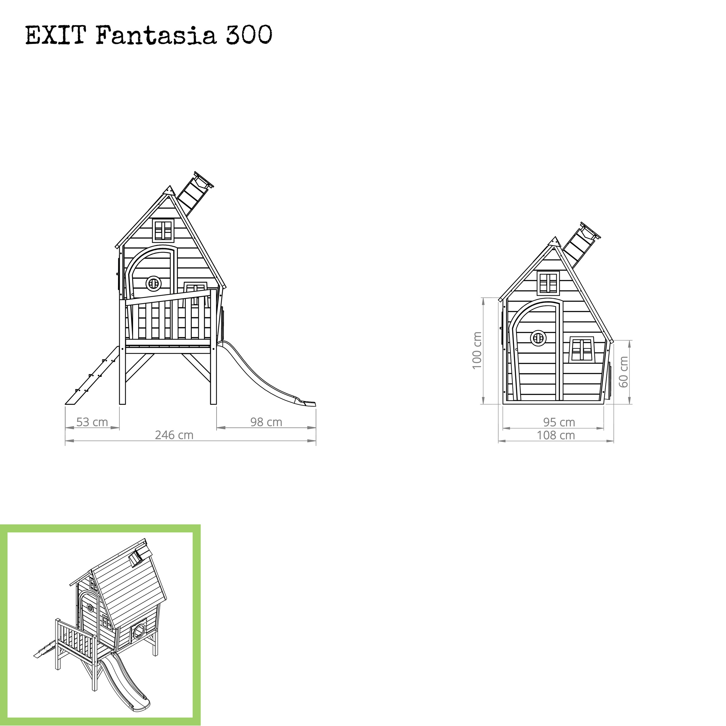 EXIT Spielhaus »Fantasia 300 rot«