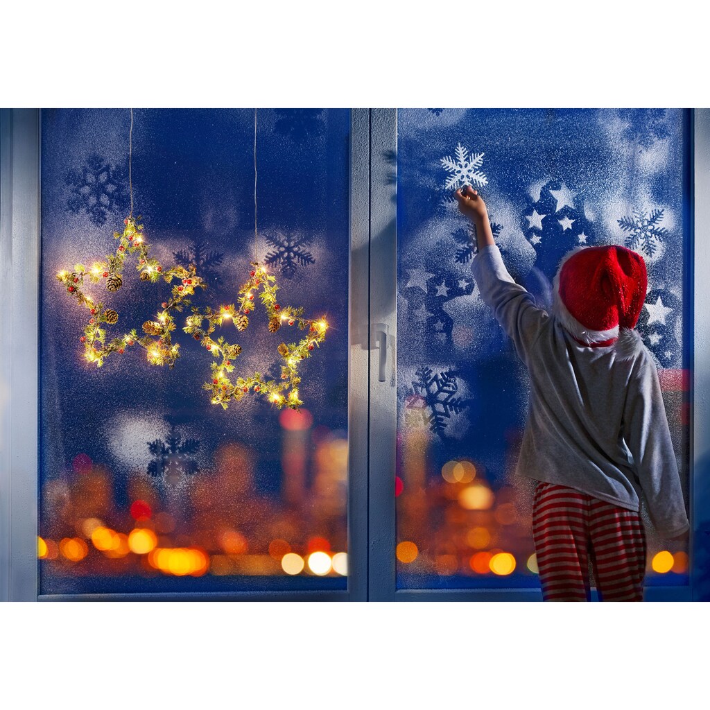 BONETTI LED Stern »Weihnachtsstern, Früchte und Zapfen«