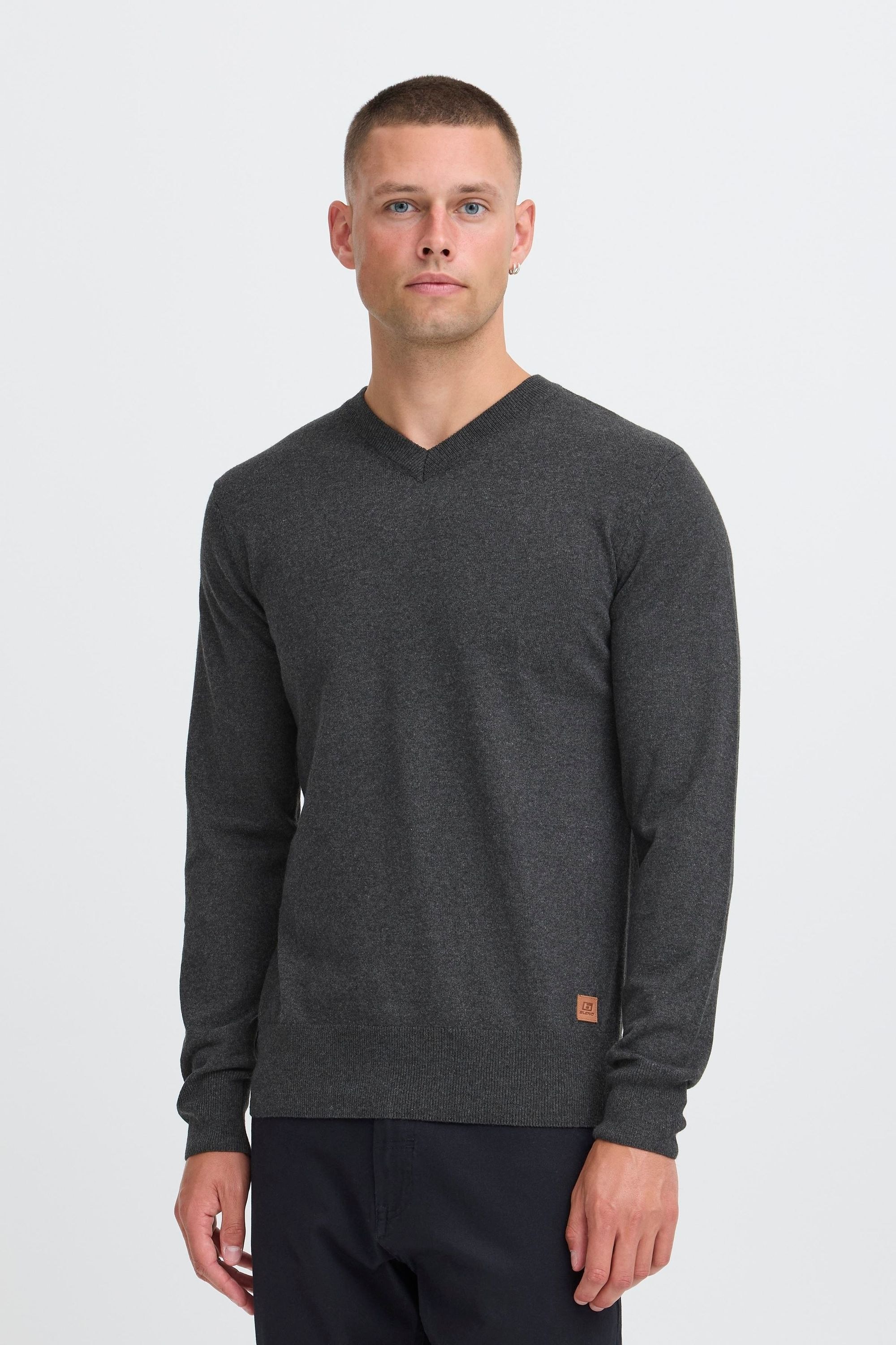 Blend V-Ausschnitt-Pullover "BHFibi" Stilvoller Strickpullover günstig online kaufen