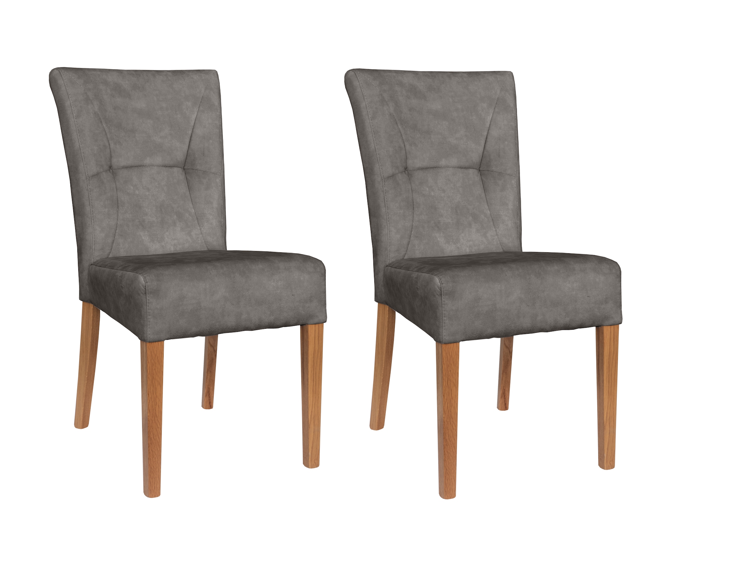 Home affaire 4-Fußstuhl "Henry" (Set) 2 Stk. Samtvelours Sitz und Rücken ge günstig online kaufen