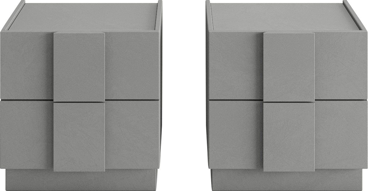 INOSIGN Nachtschrank "Jupiter, Nachtkommode (2-St), Nachttisch, Nachtkonsol günstig online kaufen