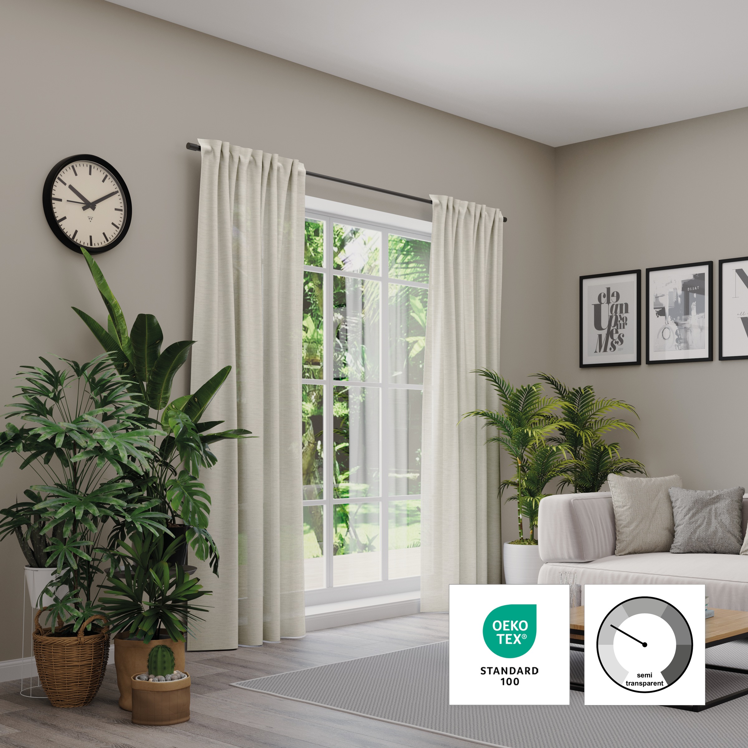 Neutex for you Vorhang "Biella" verdeckte Schlaufen 1 Stk. tlg. HxB: 245x14 günstig online kaufen