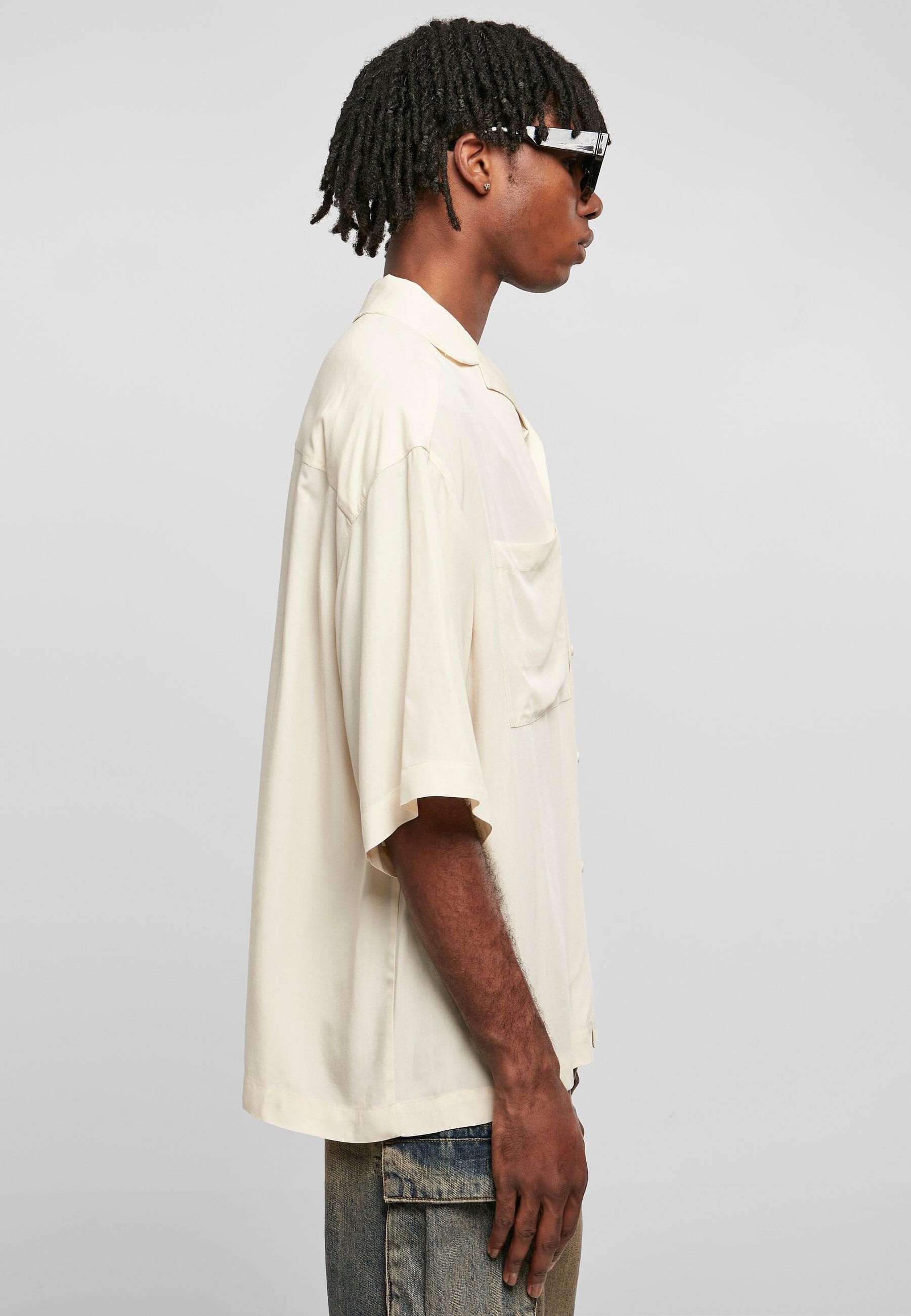 URBAN CLASSICS Langarmhemd »Urban Classics Herren Oversized Resort Shirt«, (1 tlg.)