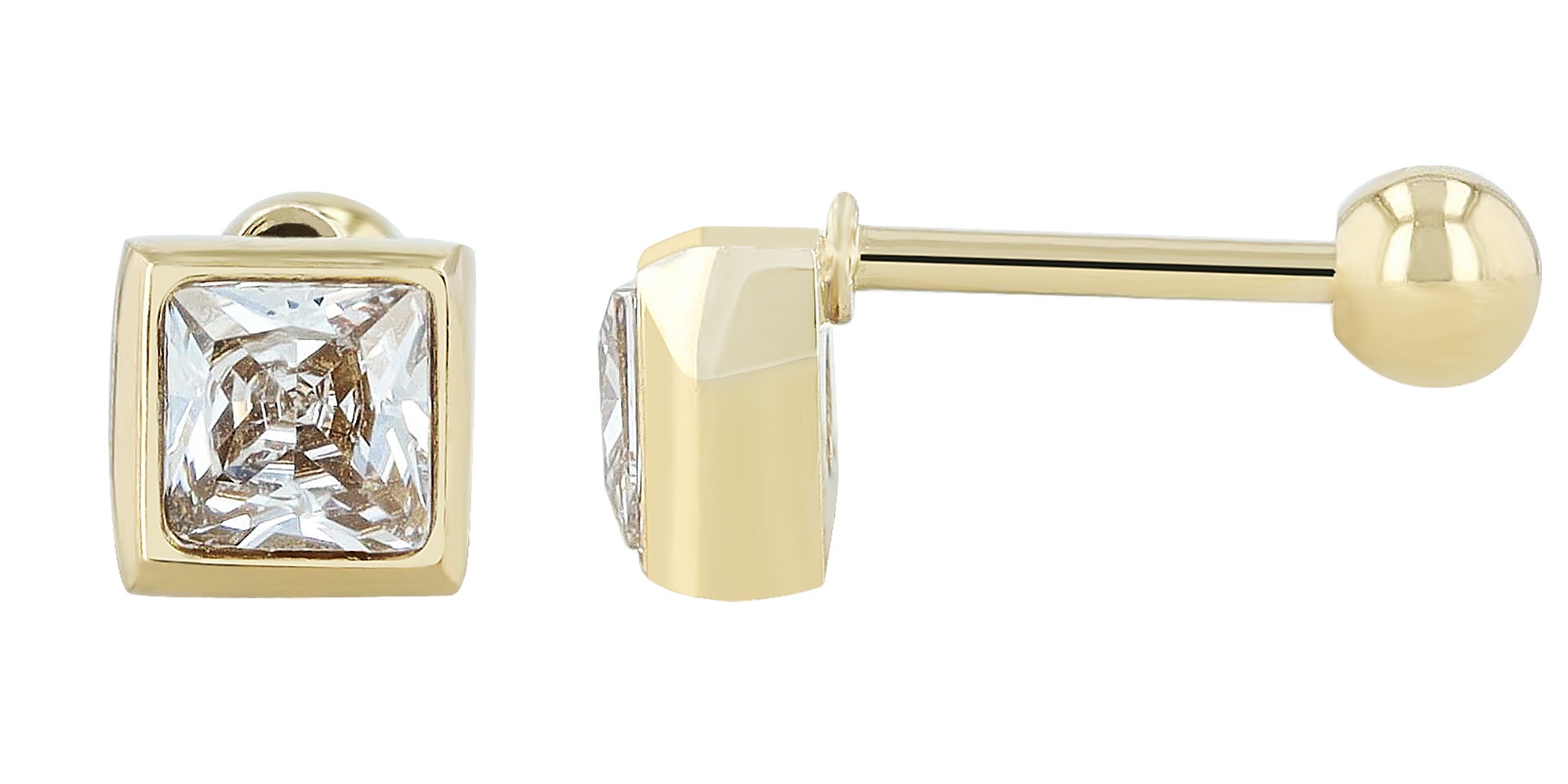 Adelia´s Paar Ohrhänger »Ohrringe – Ohrstecker aus Edelstahl mit Zirkonia« Ideal als Geschenk zum Jubiläum