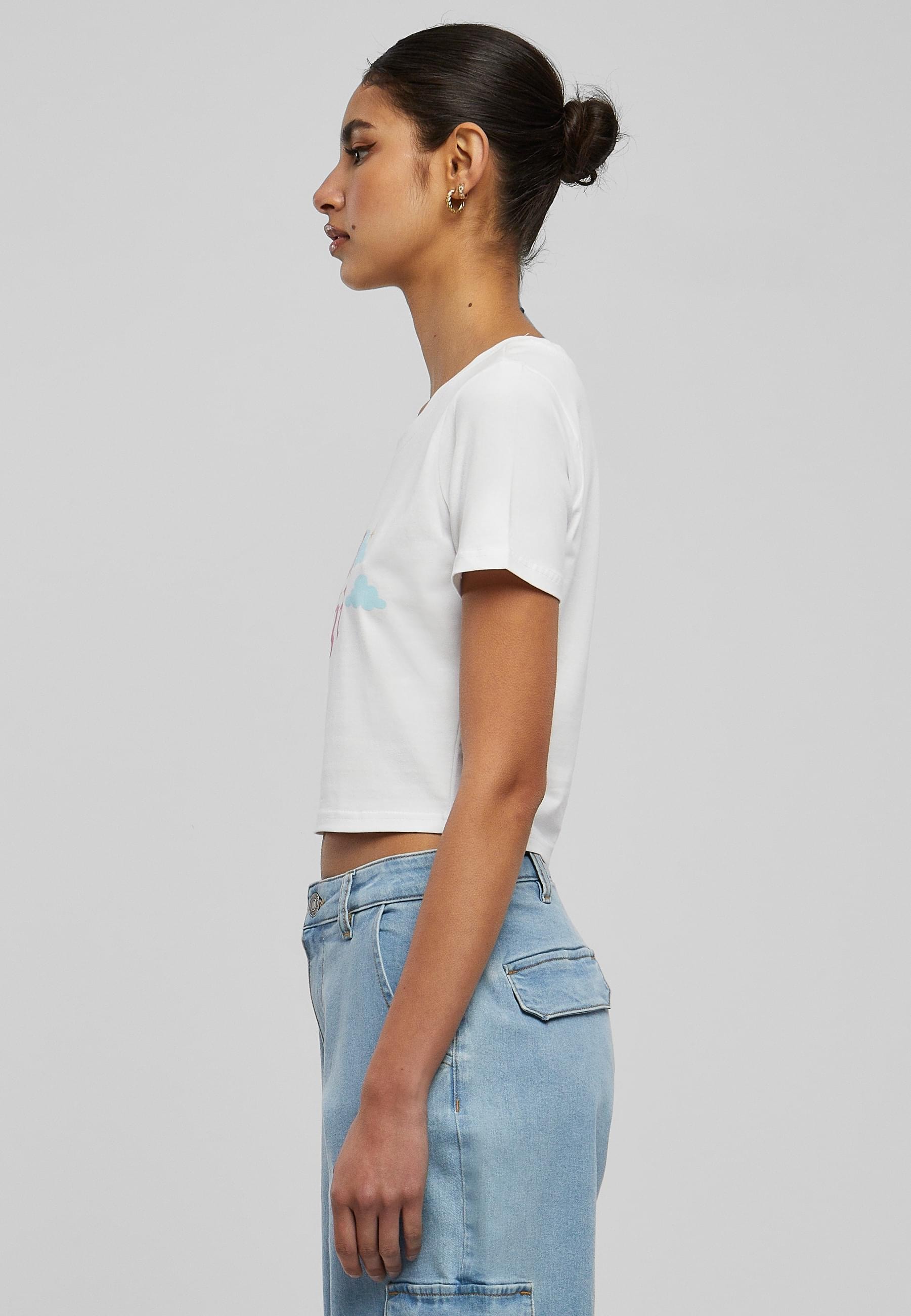 Miss Tee Kurzarmshirt »Miss Tee Damen Baby Girl Cropped Tee«, (1 tlg.)