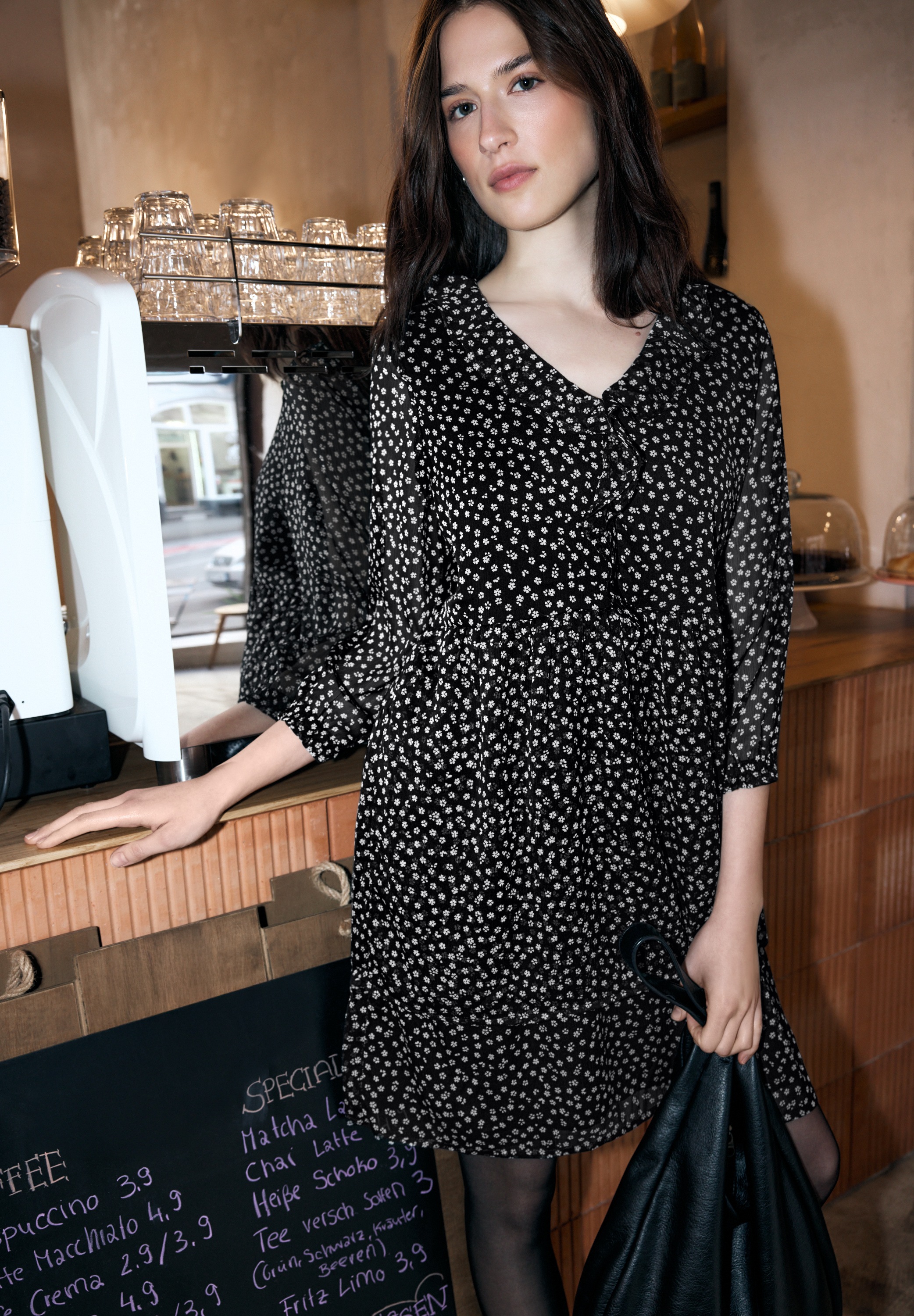 STREET ONE STUDIO Blusenkleid Ohne Taschen knielang günstig online kaufen