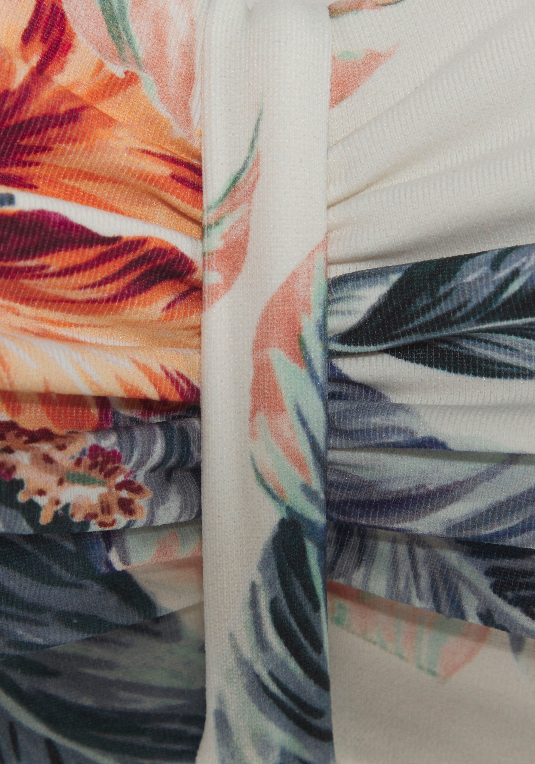 LASCANA Bügel-Bandeau-Bikini-Top »Salsa«, mit tollem Blumenprint