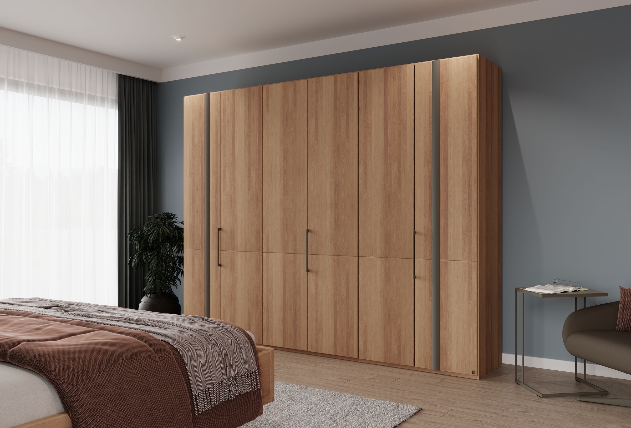 Musterring Kleiderschrank "Sorrent, Kleiderschrank, teilmassiv Eiche" mit T günstig online kaufen