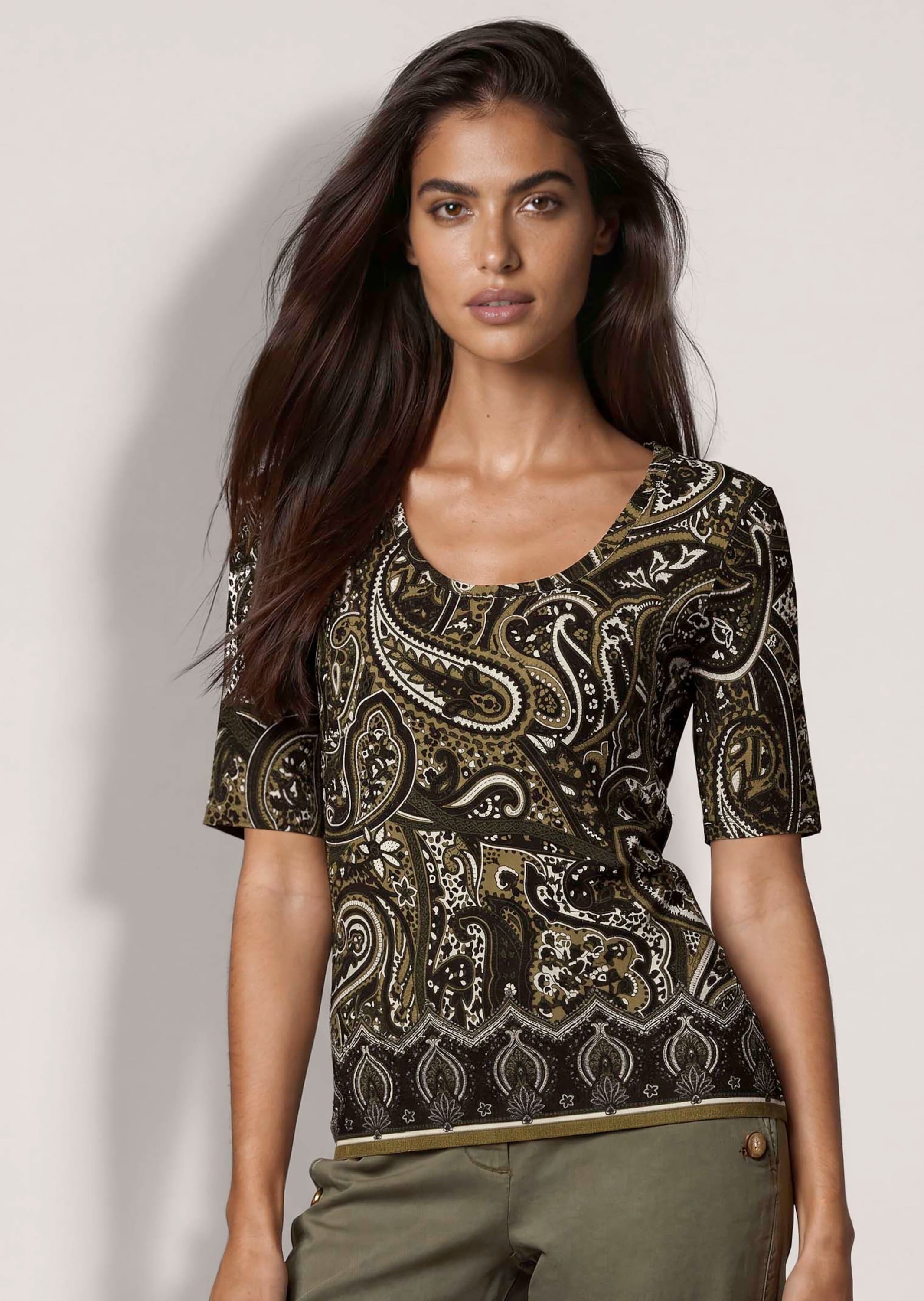 MADELEINE Kurzarmshirt »Shirt Shirt mit Paisley-Druck«