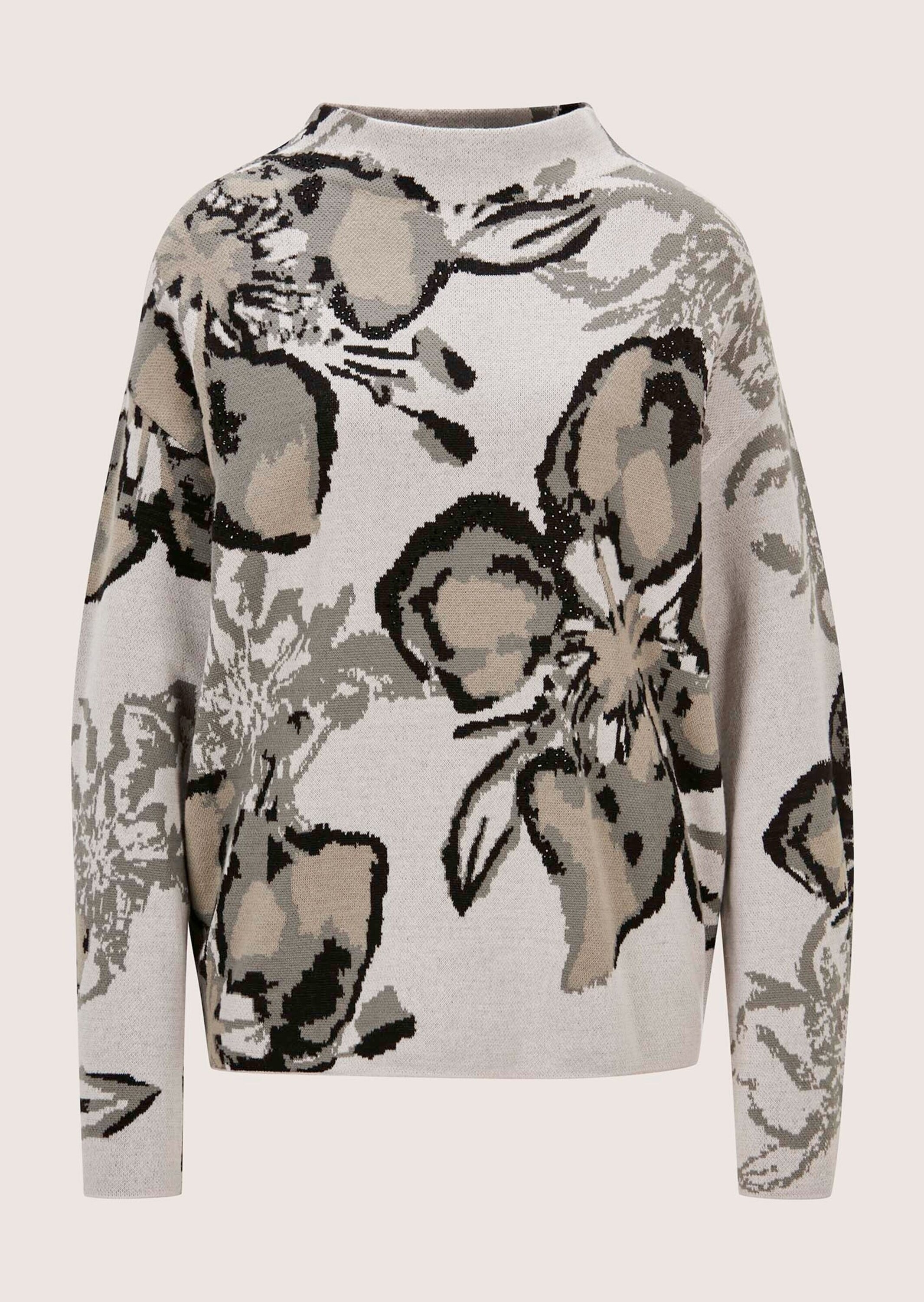 MADELEINE Langarmshirt "Sweatshirt Langarm Pullover mit floralem Muster" Sw günstig online kaufen