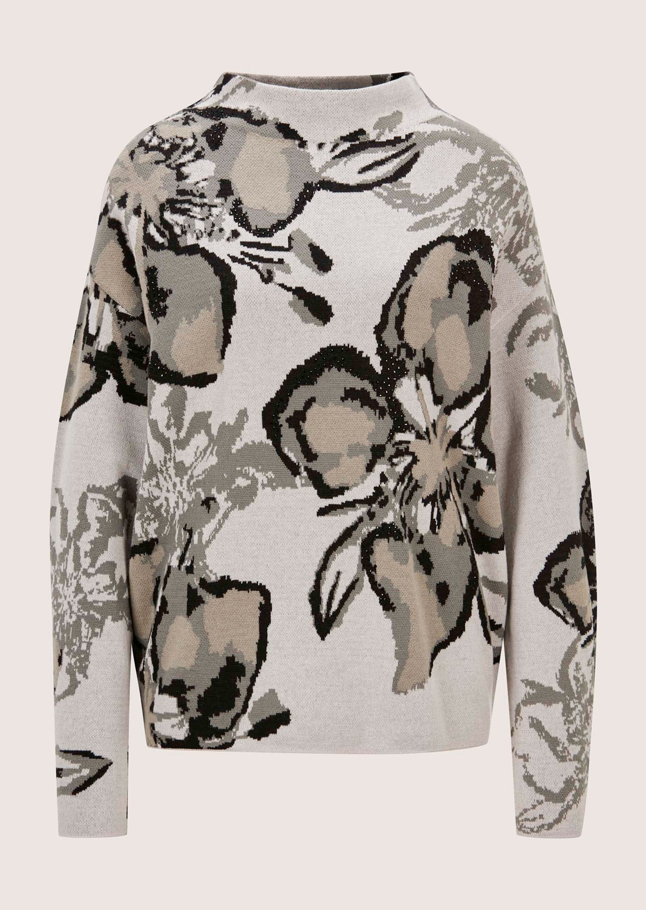 MADELEINE Langarmshirt "Sweatshirt Langarm Pullover mit floralem Muster" günstig online kaufen