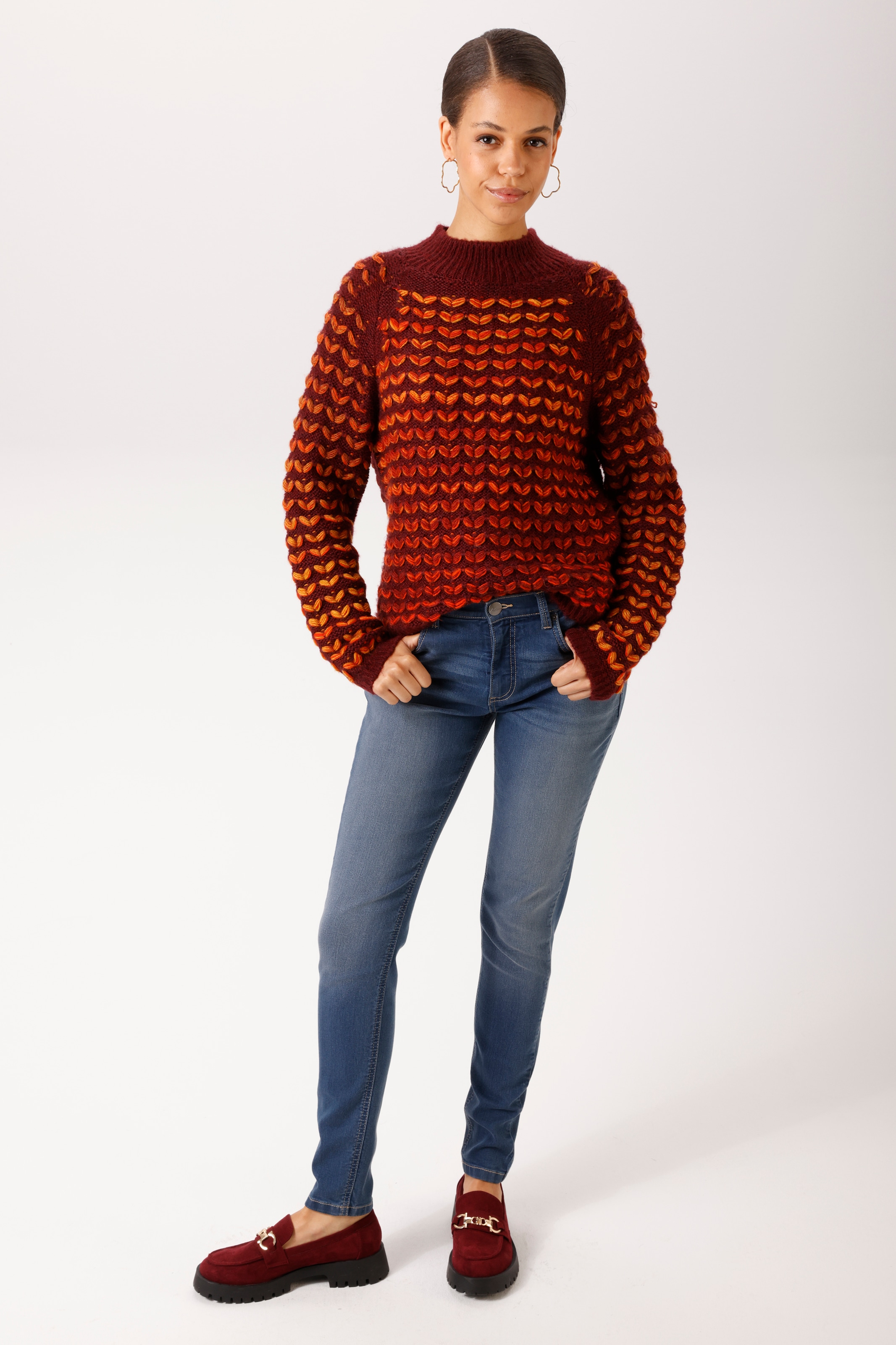 Aniston CASUAL Skinny-fit-Jeans in trendiger Used-Waschung - NEUE KOLLEKTION
