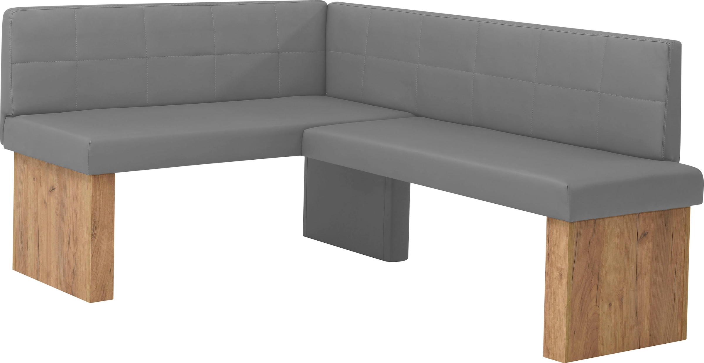 Eckbankgruppe, braun, MASSIVLINE & MORE, Holzwerkstoff, Kunstleder, Küche, Sitzmöbel-Sets, "Anna", mit 2 Stühlen mit massiven Gestell