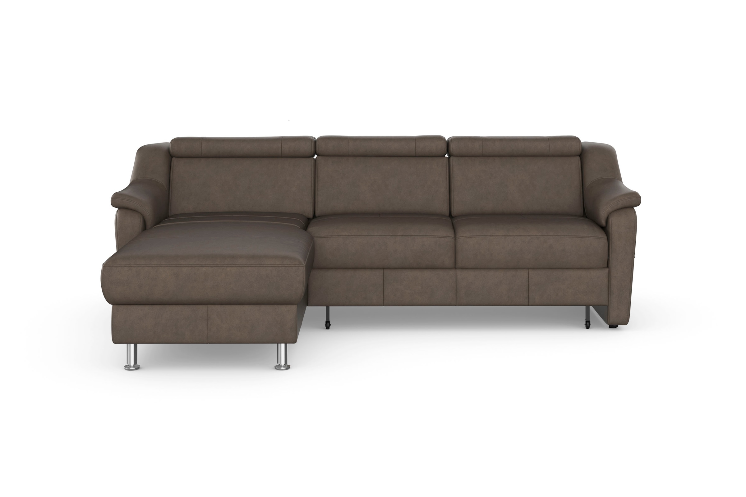 sit&more Ecksofa "Freetown L-Form" inklusive Kopfteilverstellung und komfortablem Federkern