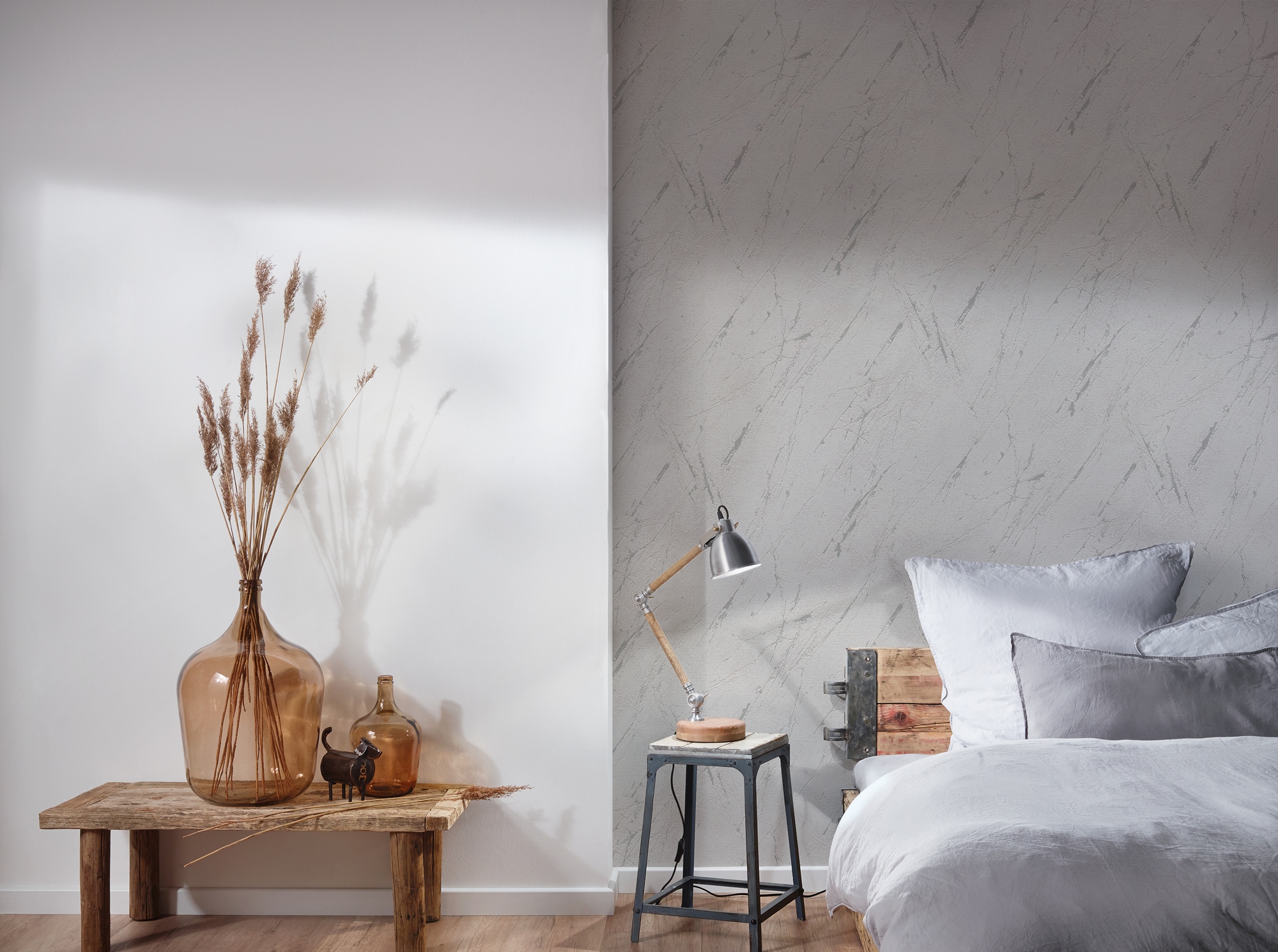 A.S. Création Vliestapete »Casual Living Marmor-Tapete Mustertapete Stein-Optik Steinoptik«, leicht glänzend, Vliestapete Marmor für Schlafzimmer Küche Wohnzimmer Marmoroptik Flur