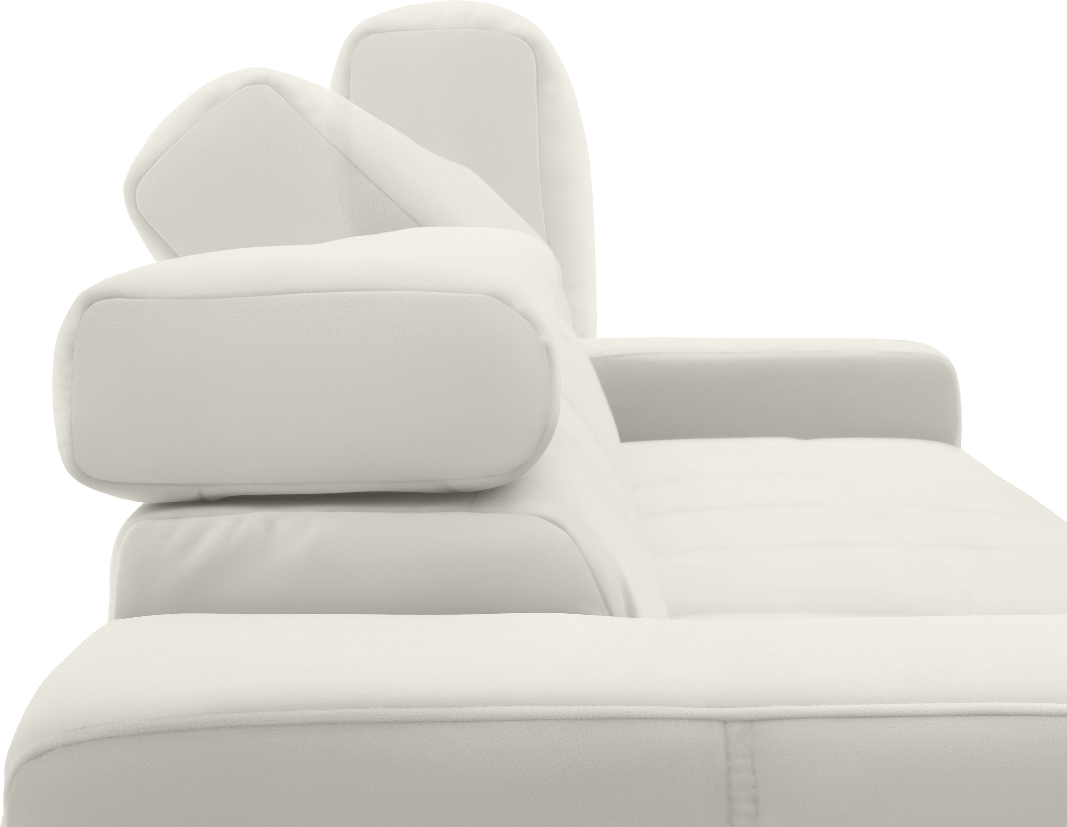 Thumbnail - DOMO collection Ecksofa "Brandon, inkl. Kopfteilverstellung, B/T/H: 214/100/80 cm, L-Form" Mit Kopfteilverstellung, auch...