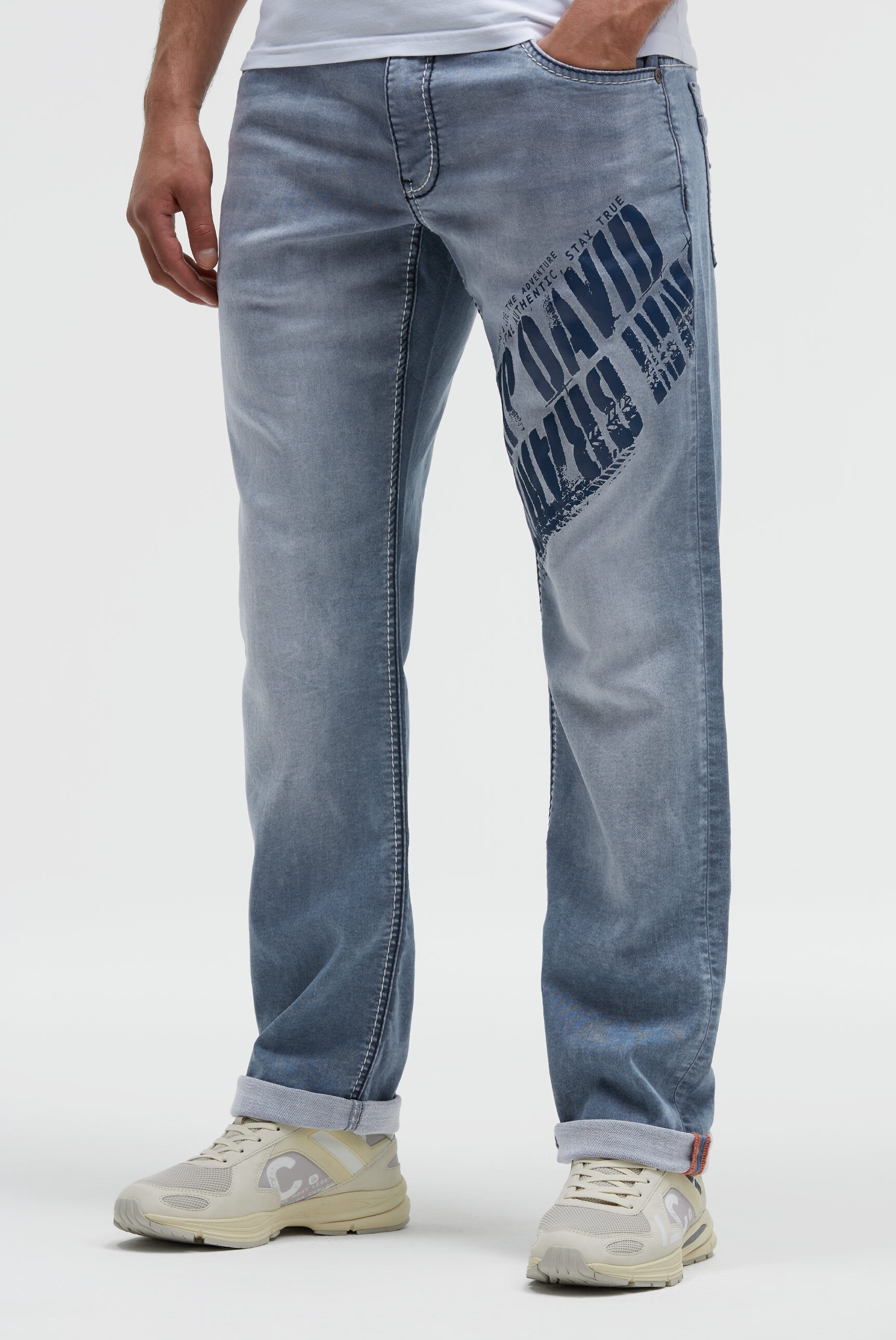 CAMP DAVID Comfort-fit-Jeans, aus Sweatmaterial günstig online kaufen