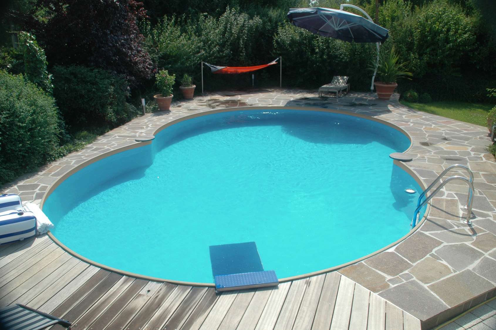 my POOL BWT Achtformpool, (Set, 2 tlg.), BxLxH: 300x470x120 cm